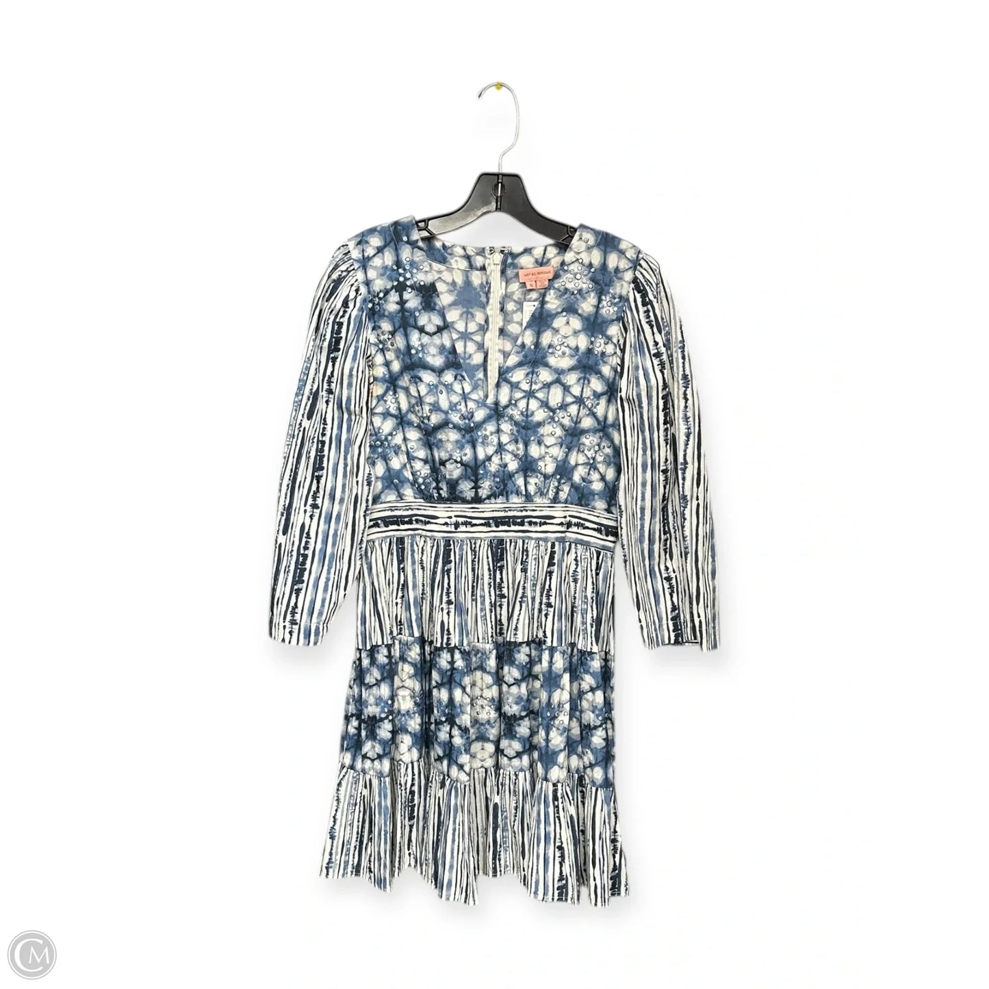 Dress Party Midi By Anthropologie In Blue & White, Size: S