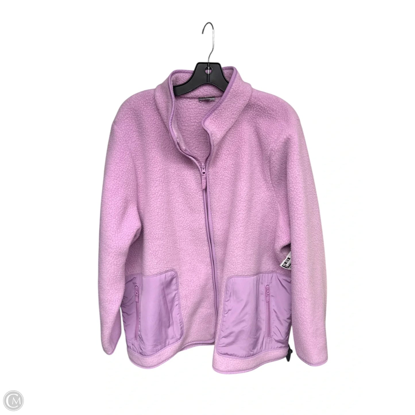 Jacket Faux Fur & Sherpa By Talbots In Pink, Size: 3x