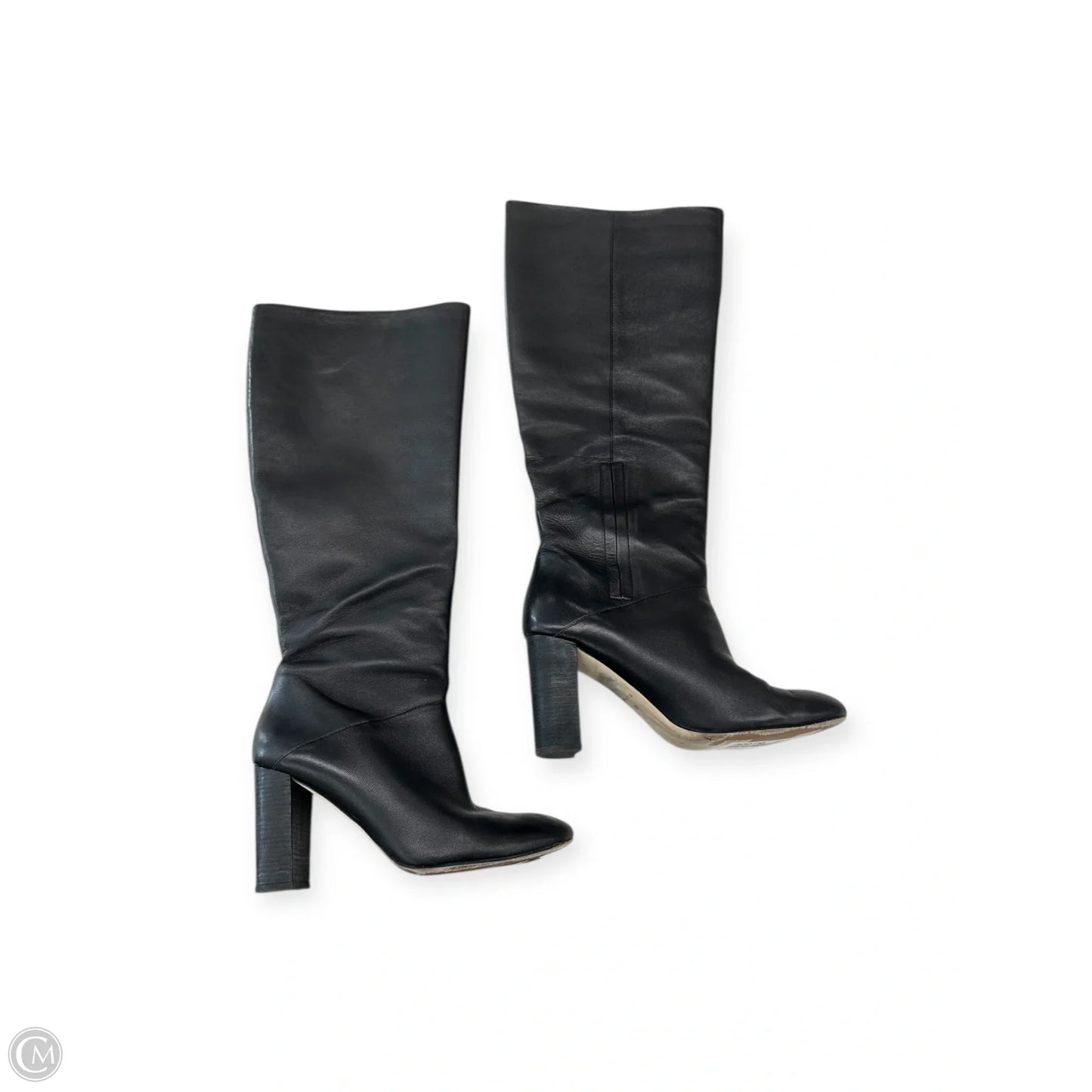 Boots Mid-calf Heels By Cole-haan In Black, Size: 8.5