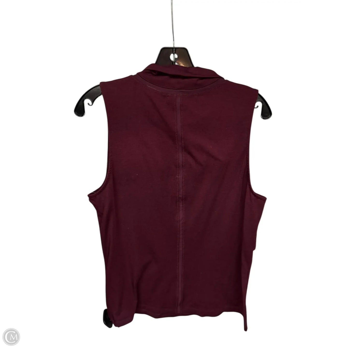 Top Sleeveless By Athleta In Maroon, Size: L
