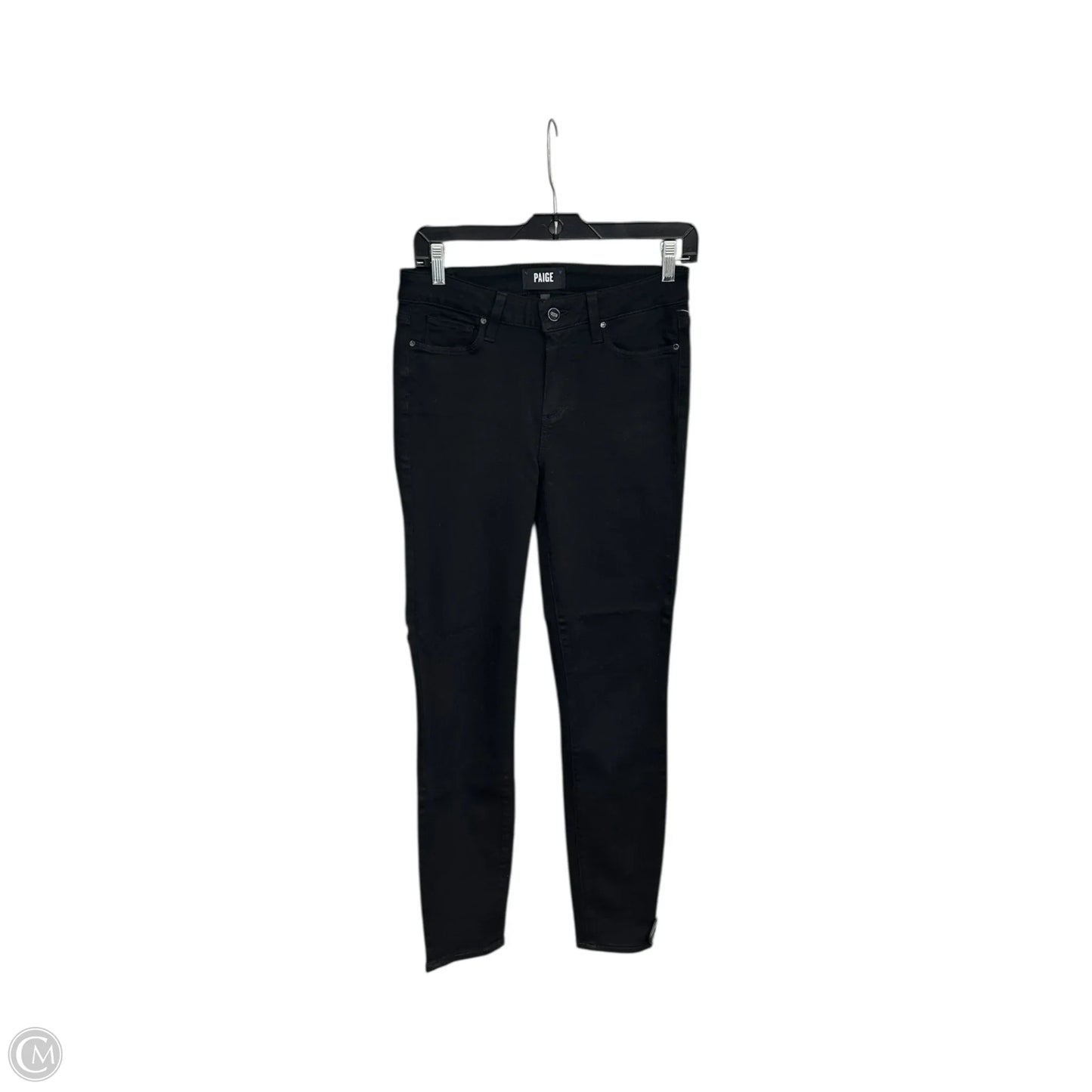Jeans Skinny By Paige In Black, Size: 4