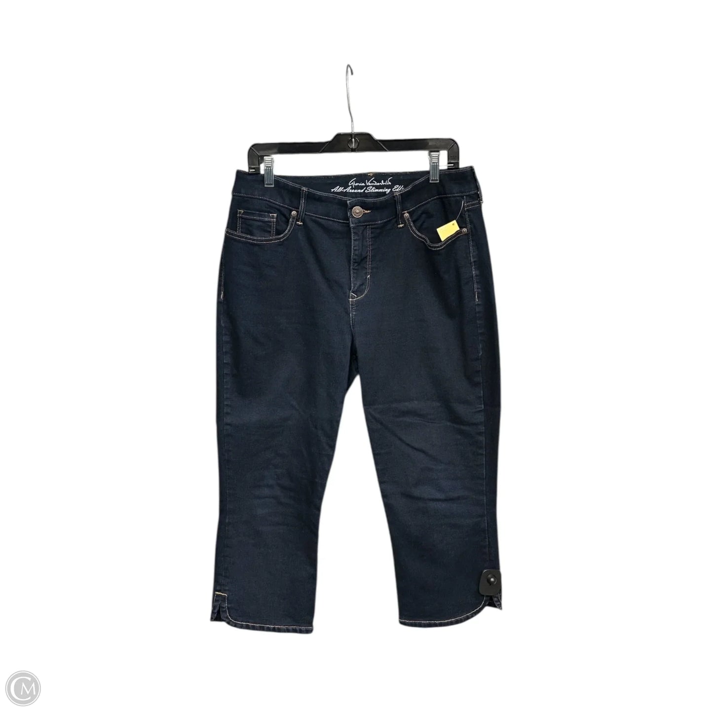 Capris By Gloria Vanderbilt In Blue Denim, Size: 12