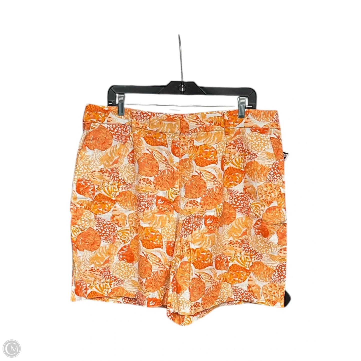 Shorts By Loft In Orange & White, Size: 14
