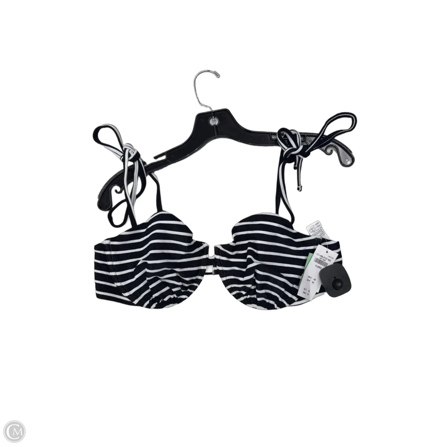 Swimsuit Top By Abercrombie And Fitch In Black & White, Size: Xl