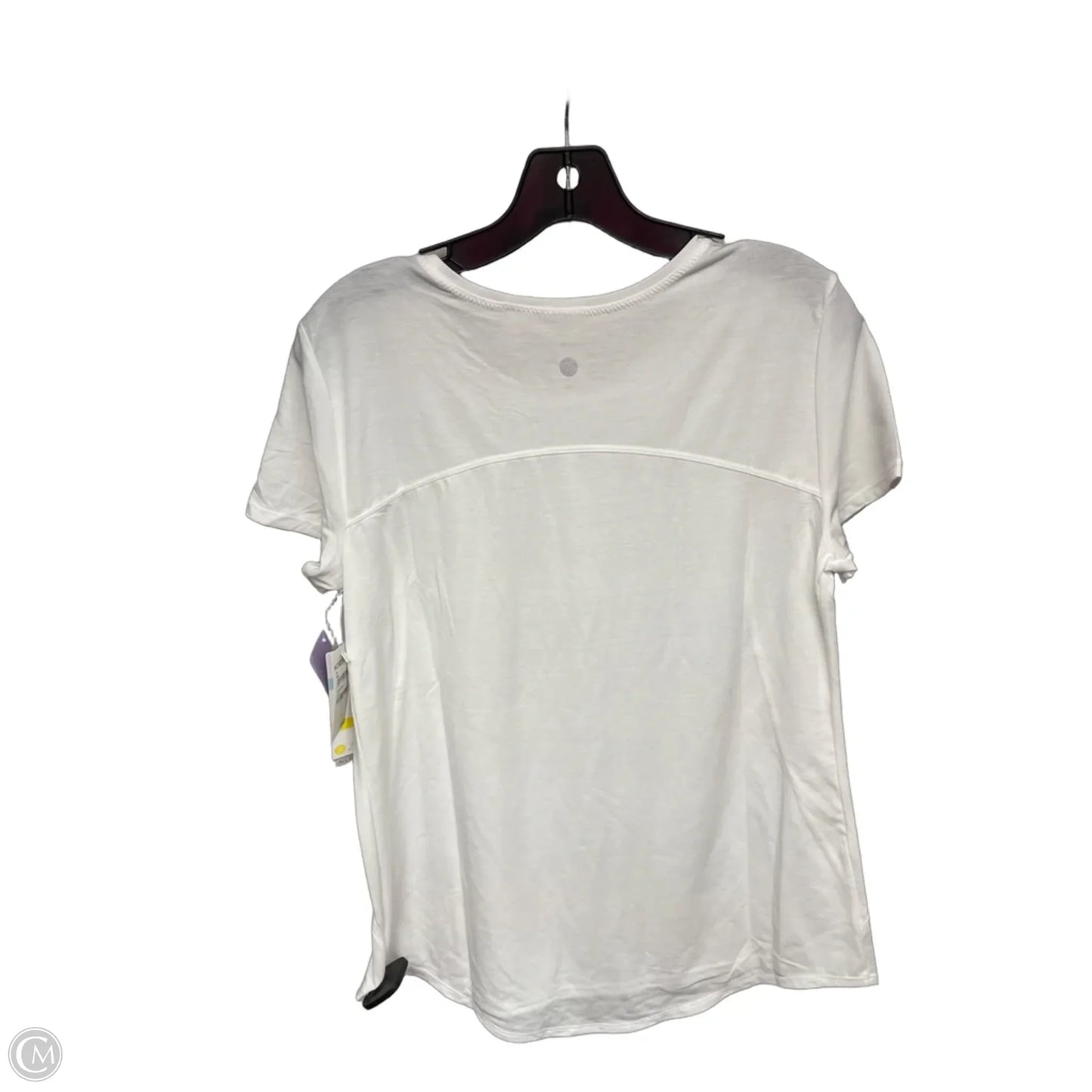 Athletic Top Short Sleeve By Zella In White, Size: M