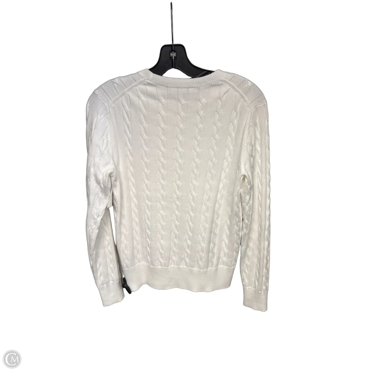 Sweater By Brooks Brothers In White, Size: M