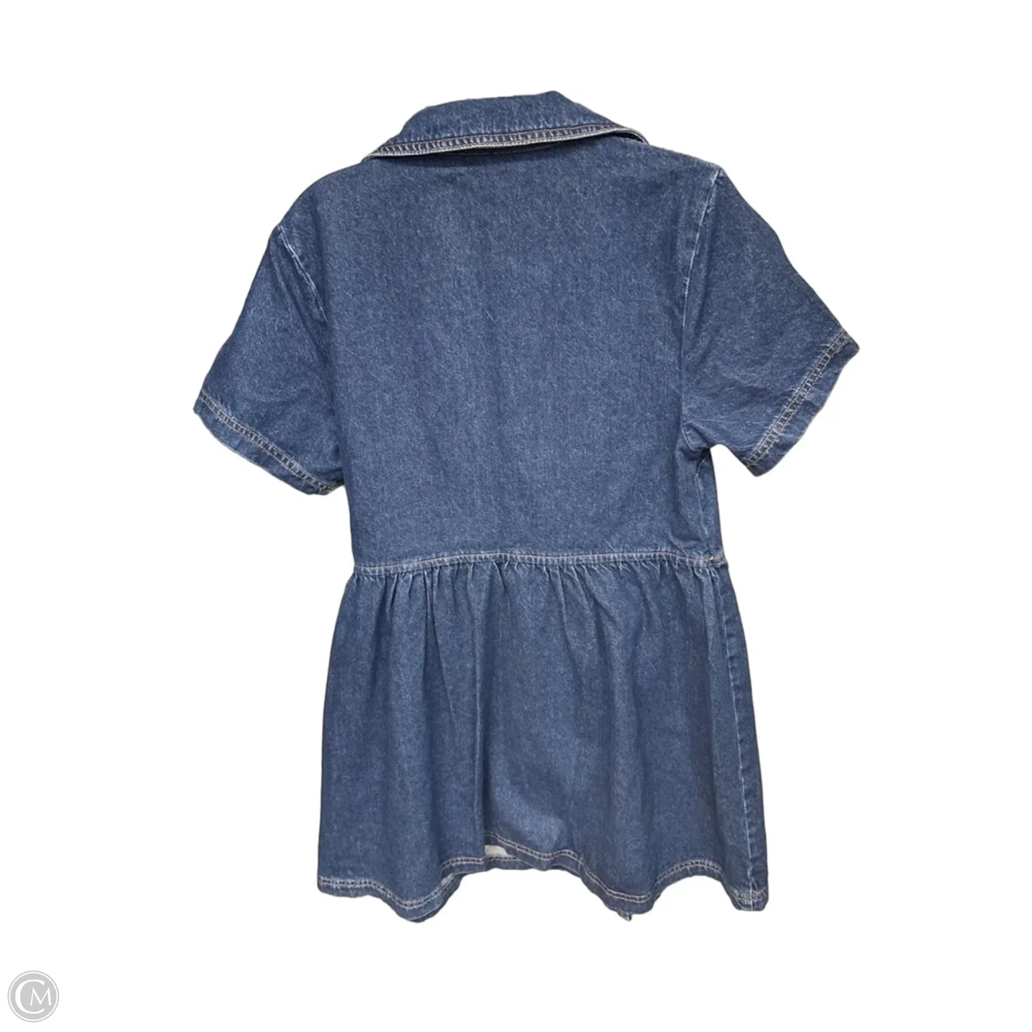Dress Casual Midi By Asos In Blue Denim, Size: 8