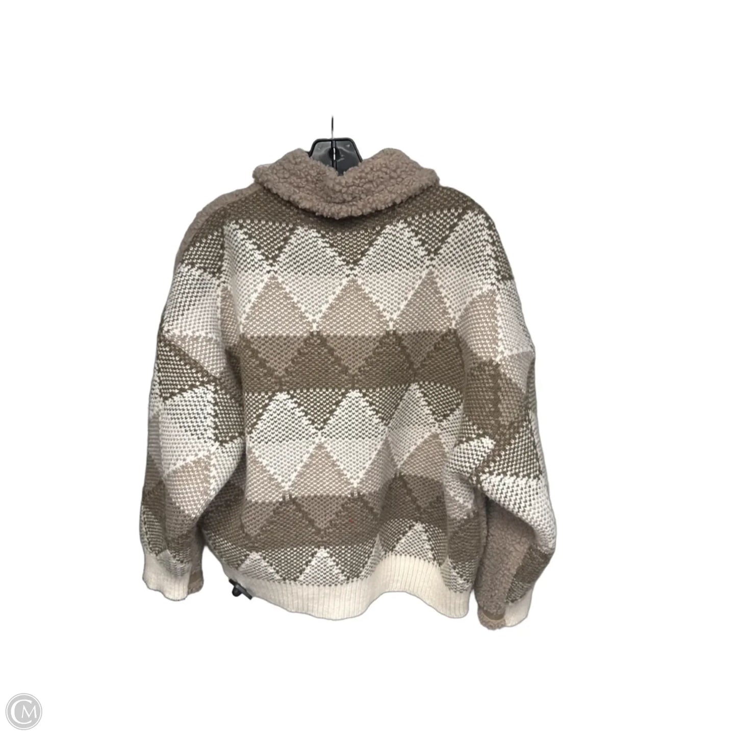 Coat Faux Fur & Sherpa By Blanknyc In Taupe, Size: S