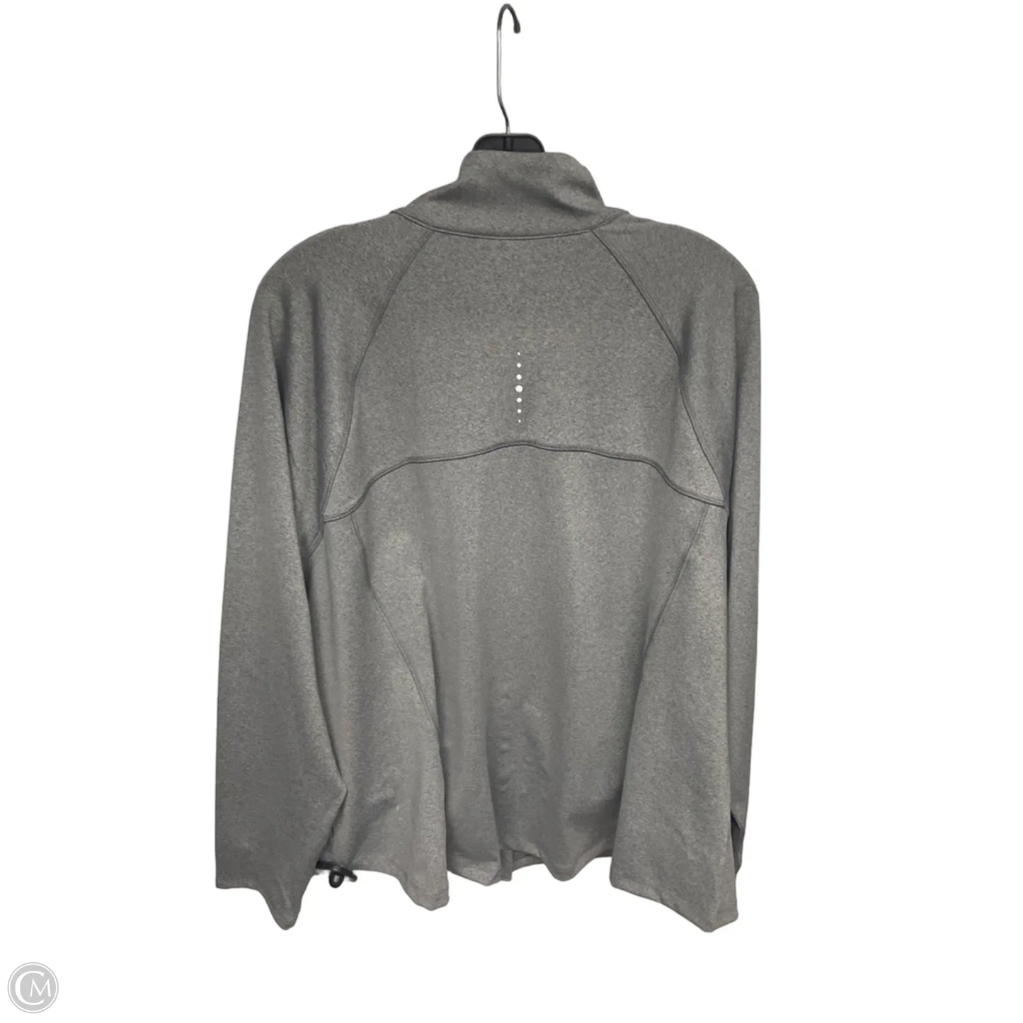 Athletic Jacket By Tek Gear In Grey, Size: 2x