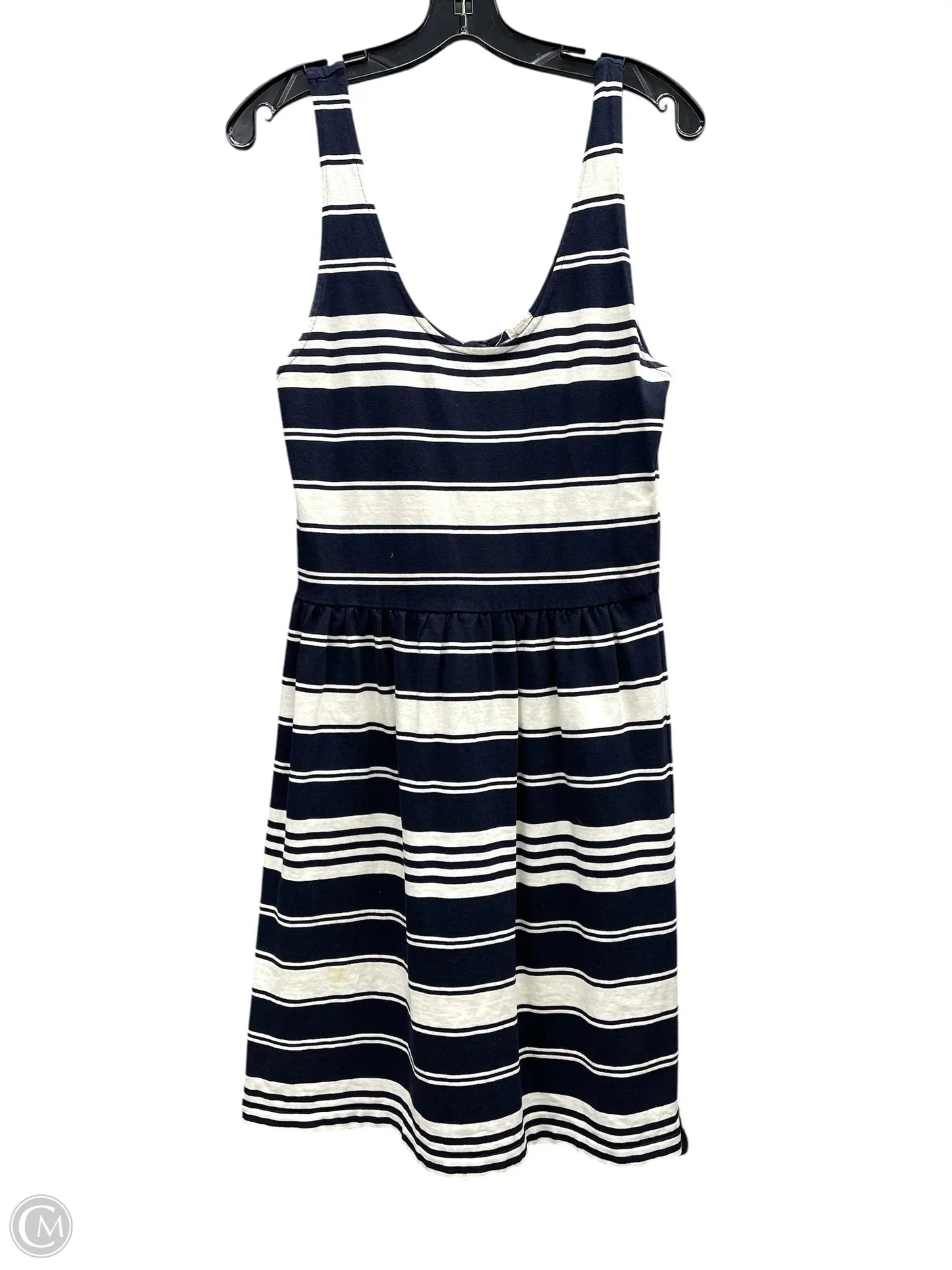 Dress Casual Midi By J. Crew In Striped Pattern, Size: M
