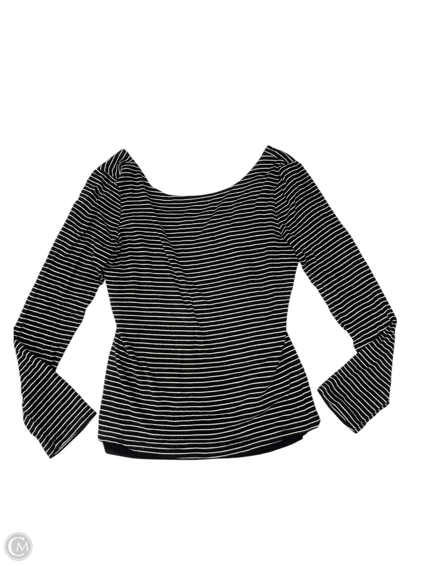 Top Long Sleeve By Carly Jean In Striped Pattern, Size: M