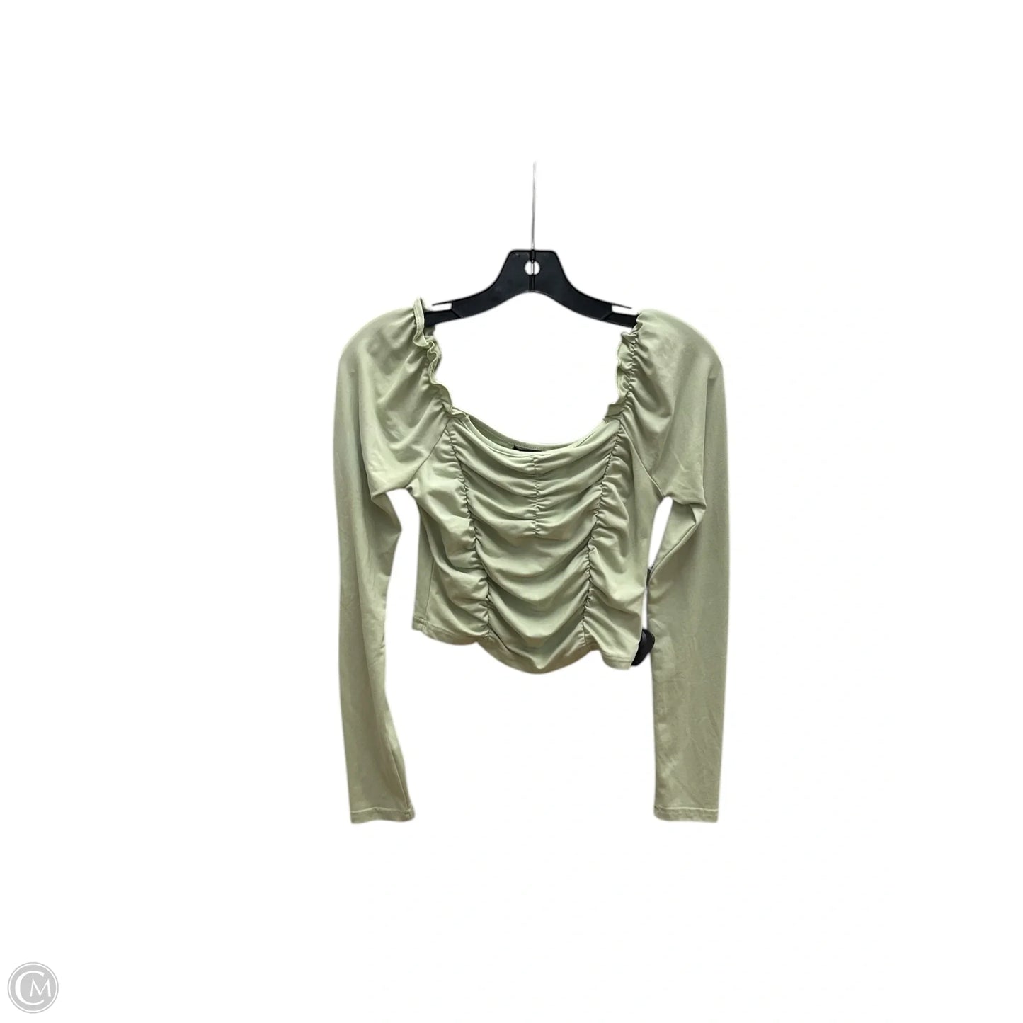 Top Long Sleeve By Shein In Green, Size: S