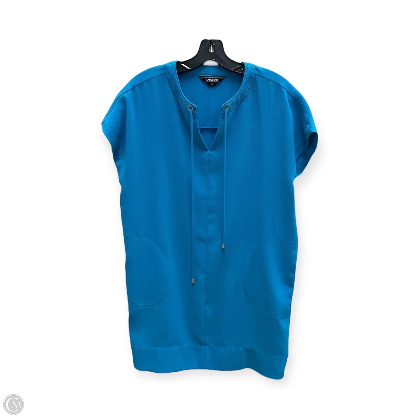 Dress Casual Midi By Lands End In Blue, Size: 6p