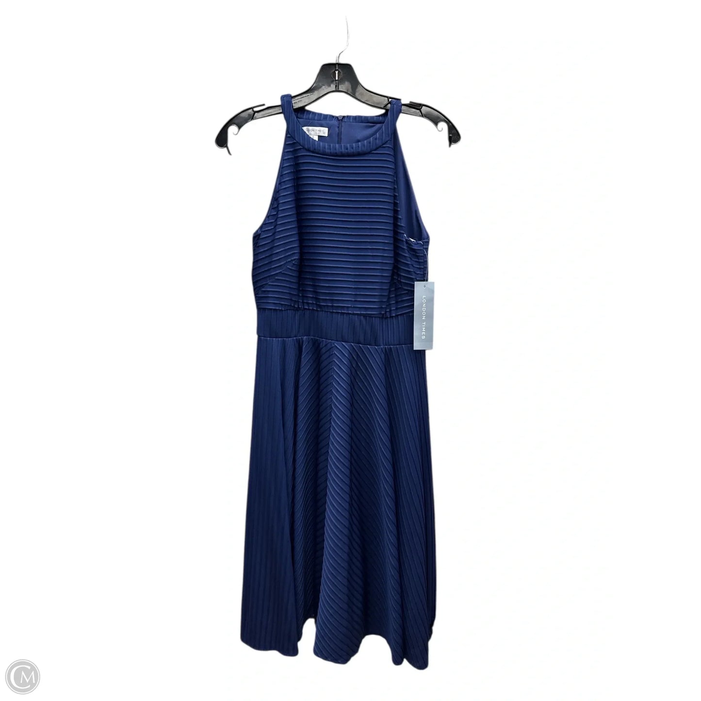 Dress Party Midi By London Times In Blue, Size: 6