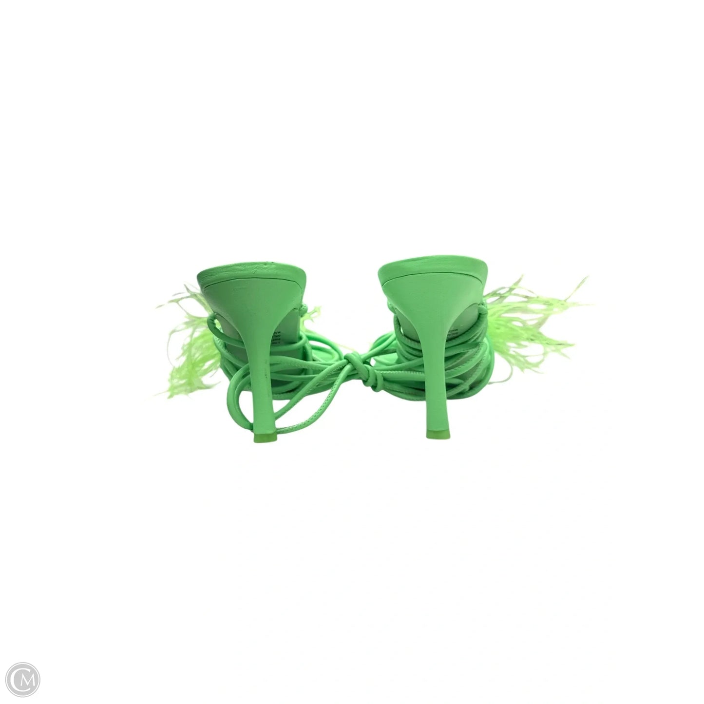 Sandals Heels Stiletto By Steve Madden In Green, Size: 9.5