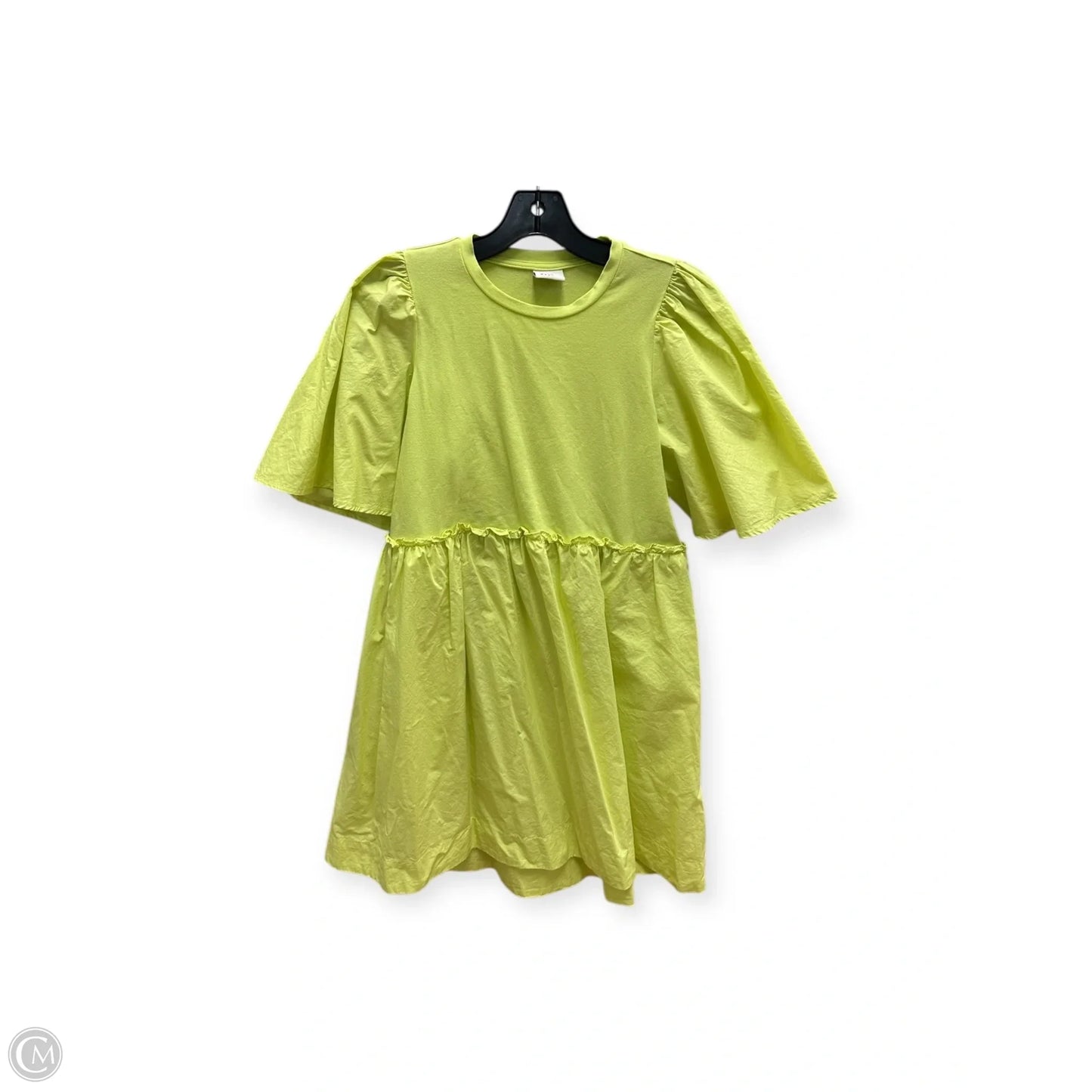 Dress Casual Midi By A New Day In Yellow, Size: M