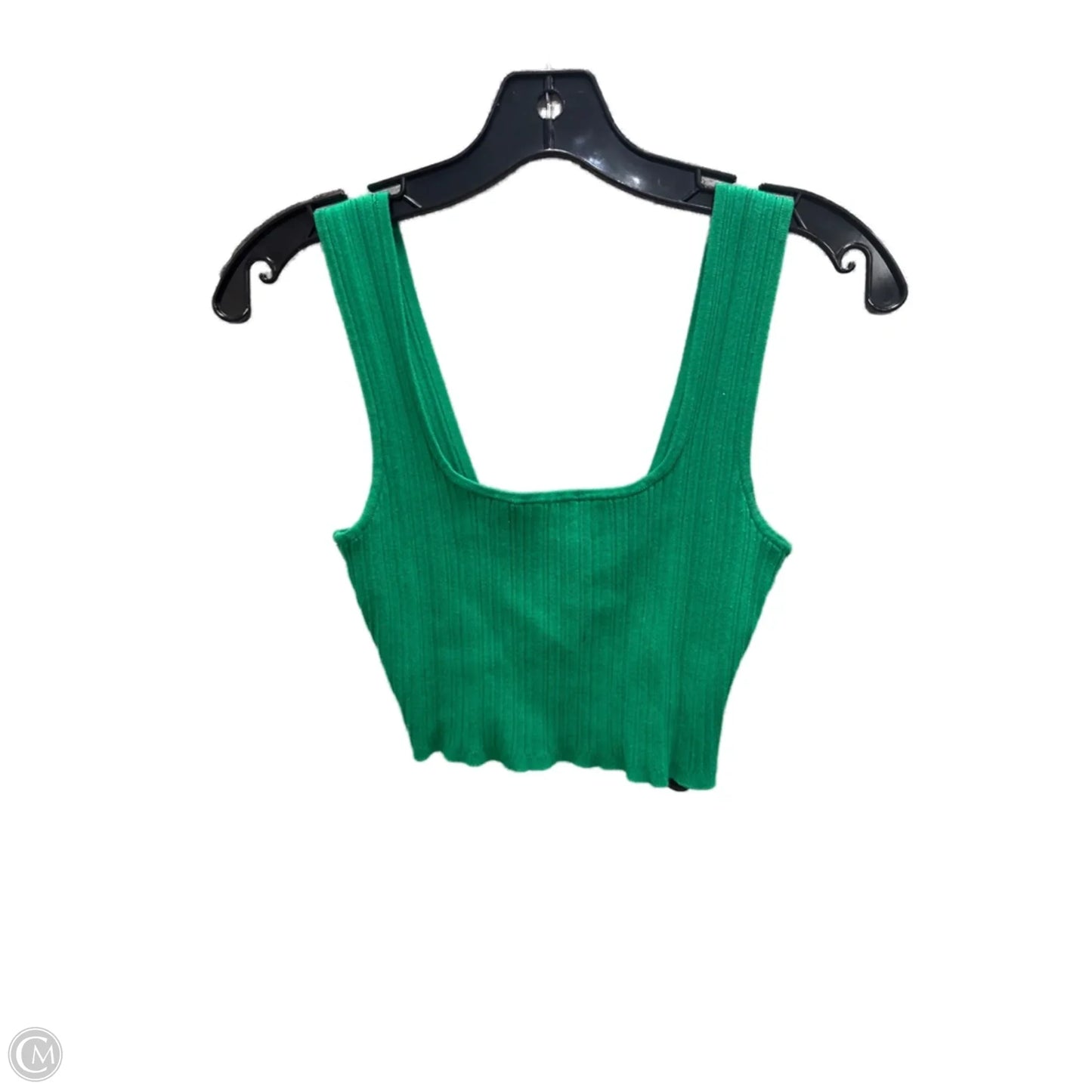 Top Sleeveless Basic By H&m In Green, Size: S