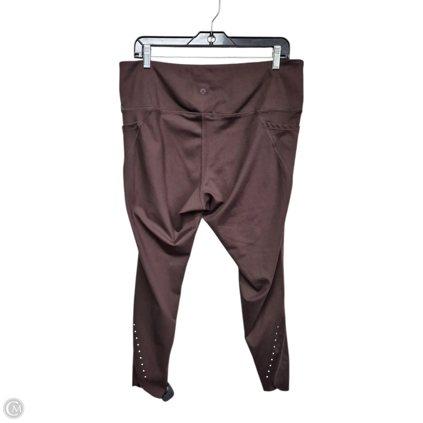 Athletic Leggings By Danskin In Brown, Size: Xl