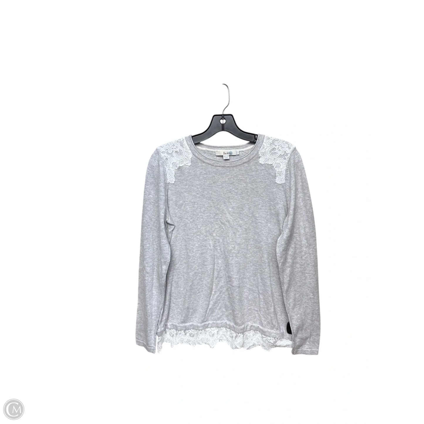 Top Long Sleeve By Boden In Grey, Size: 8