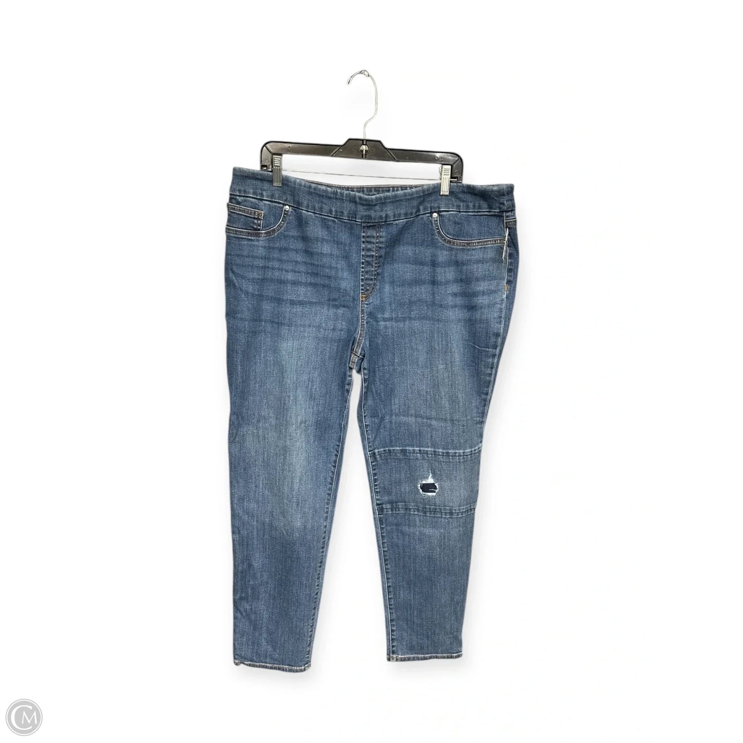 Jeans Jeggings By Chicos In Blue Denim, Size: 18