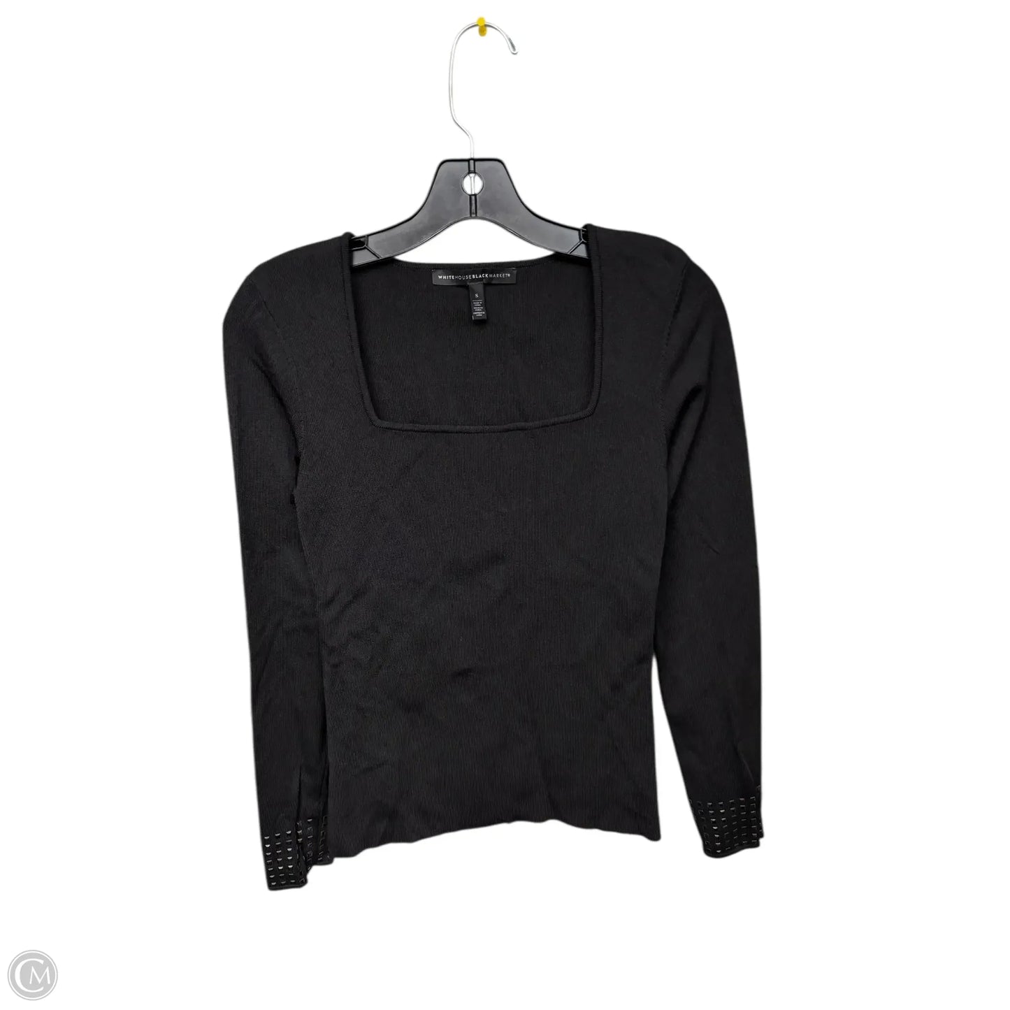 Top Long Sleeve By White House Black Market In Black, Size: S