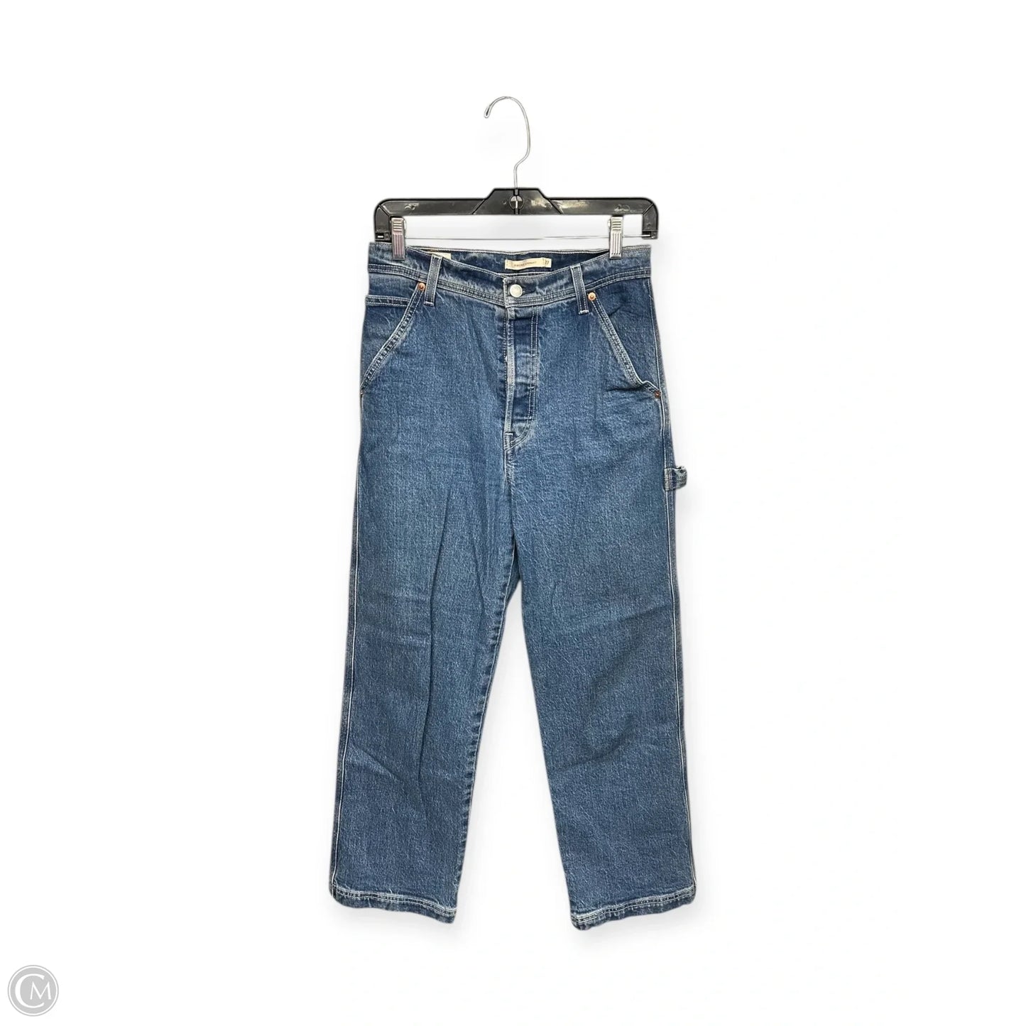Jeans Straight By Levis In Blue Denim, Size: 4