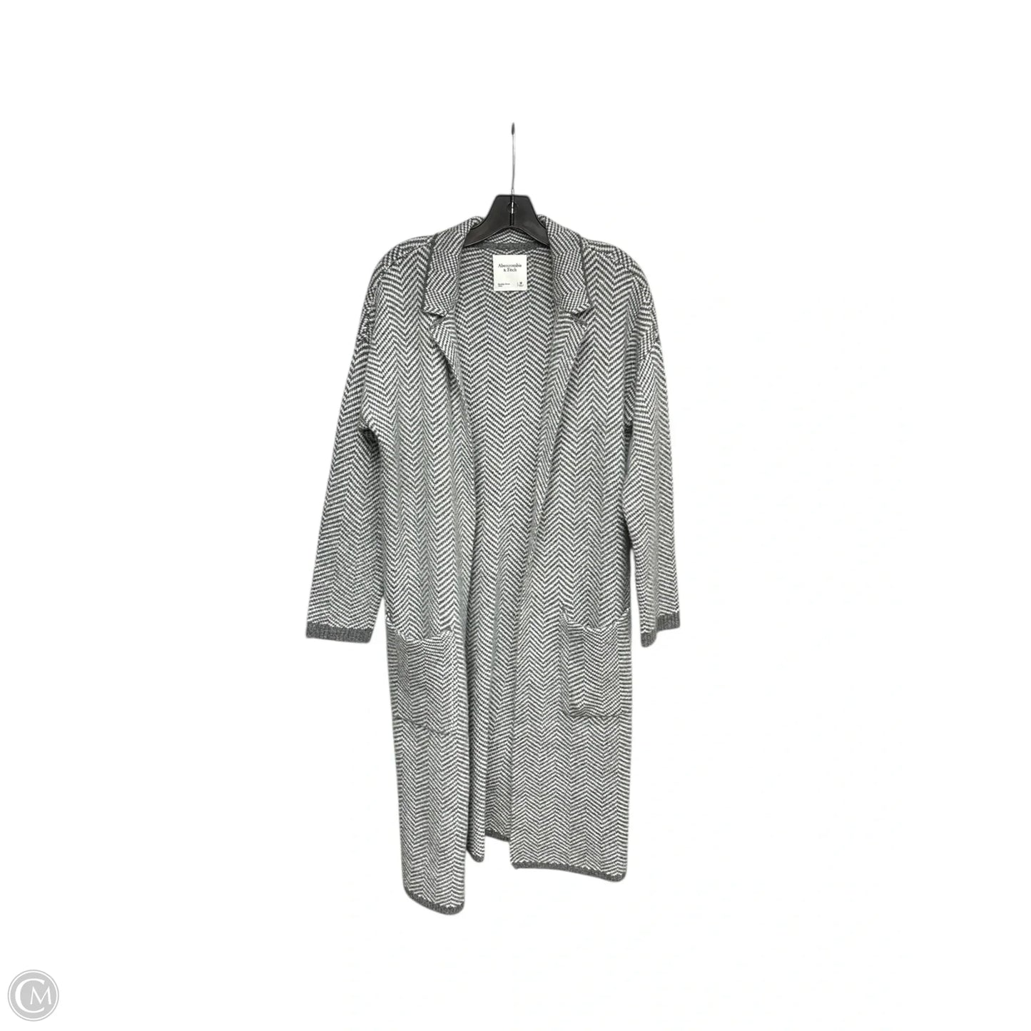 Coat Other By Abercrombie And Fitch In Grey & White, Size: M