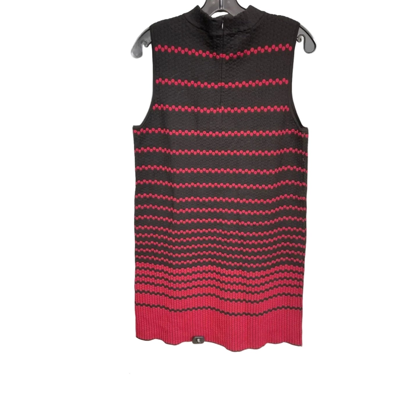 Dress Casual Midi By Nic + Zoe In Black & Red, Size: M