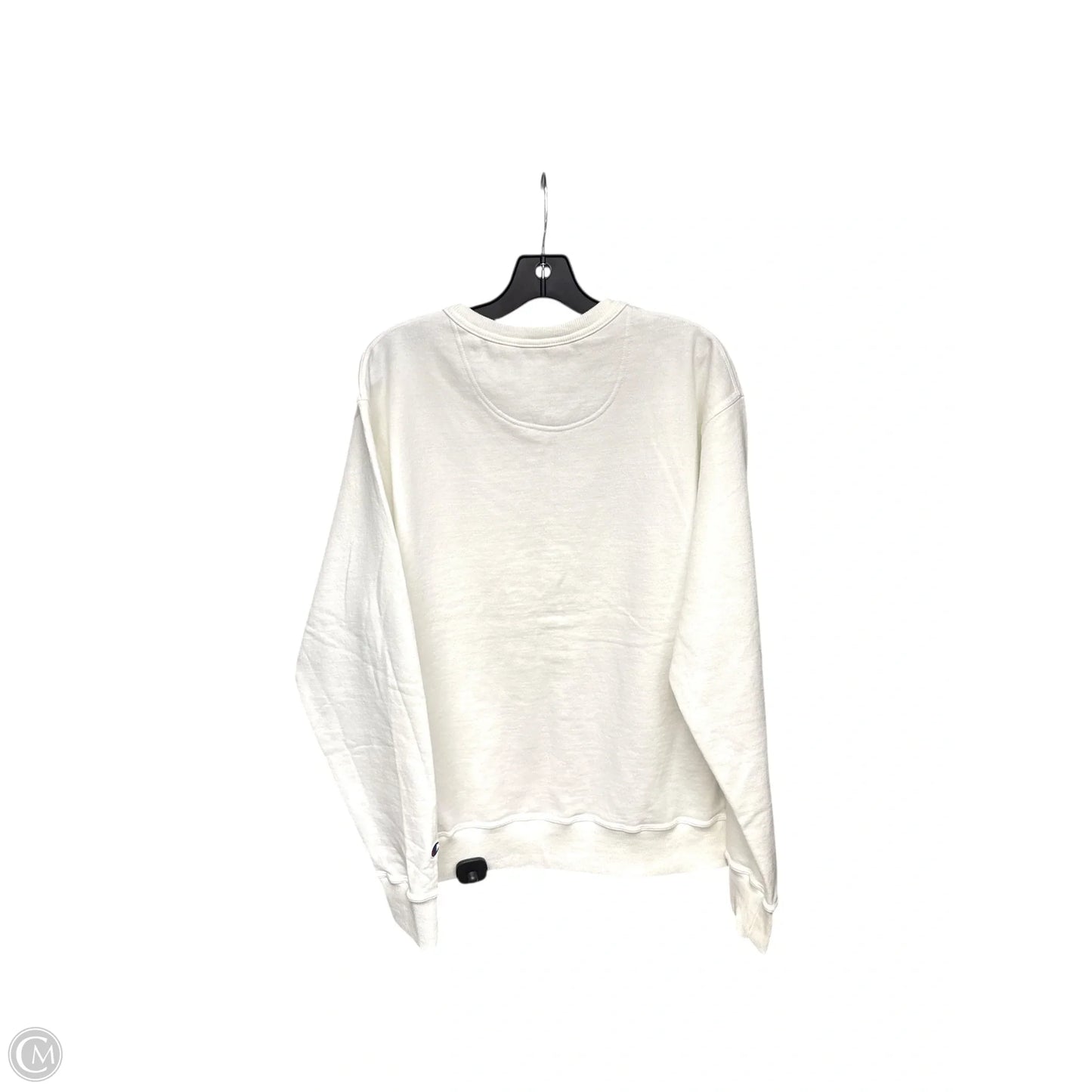 Athletic Sweatshirt Crewneck By Champion In White, Size: M