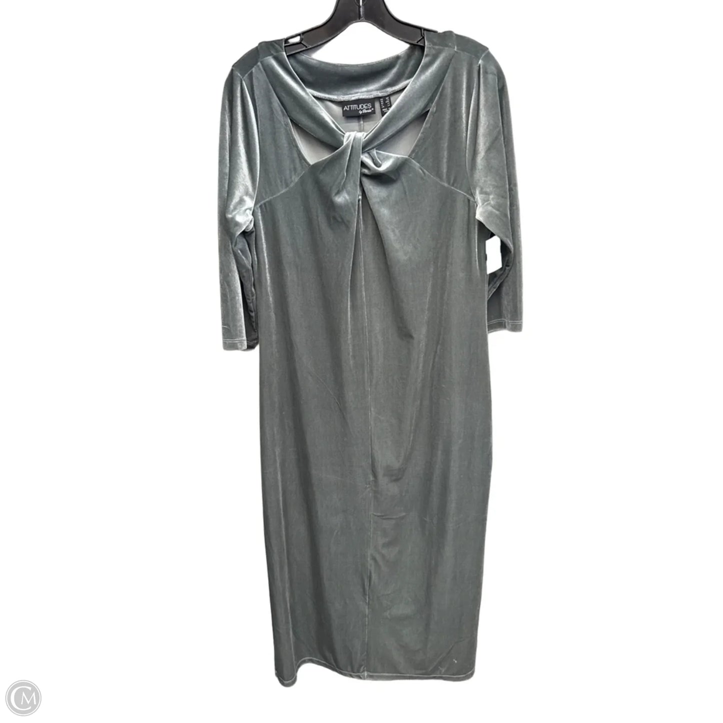 Dress Casual Midi By Clothes Mentor In Grey, Size: Mp