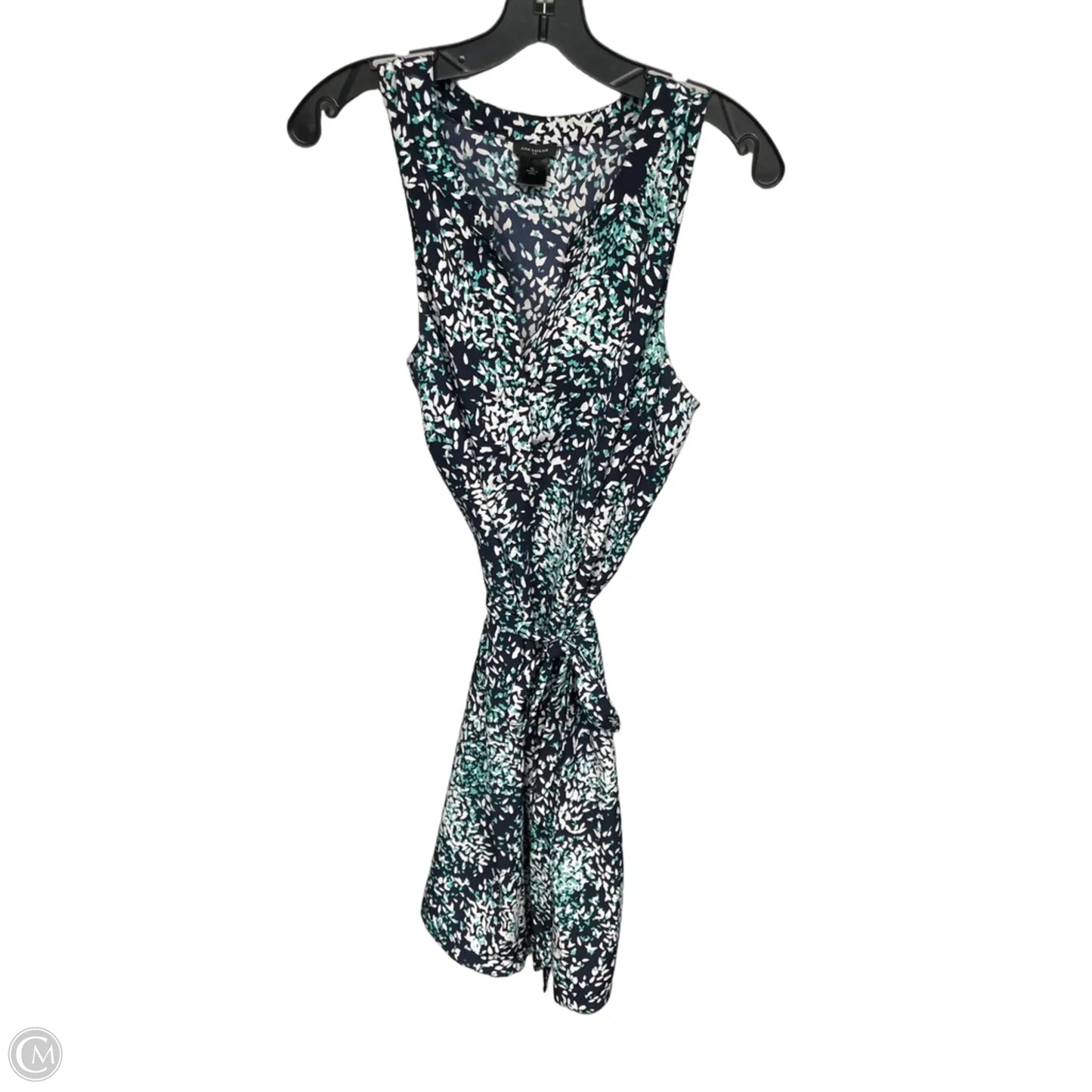 Dress Casual Midi By Ann Taylor In Blue & Green, Size: Xl