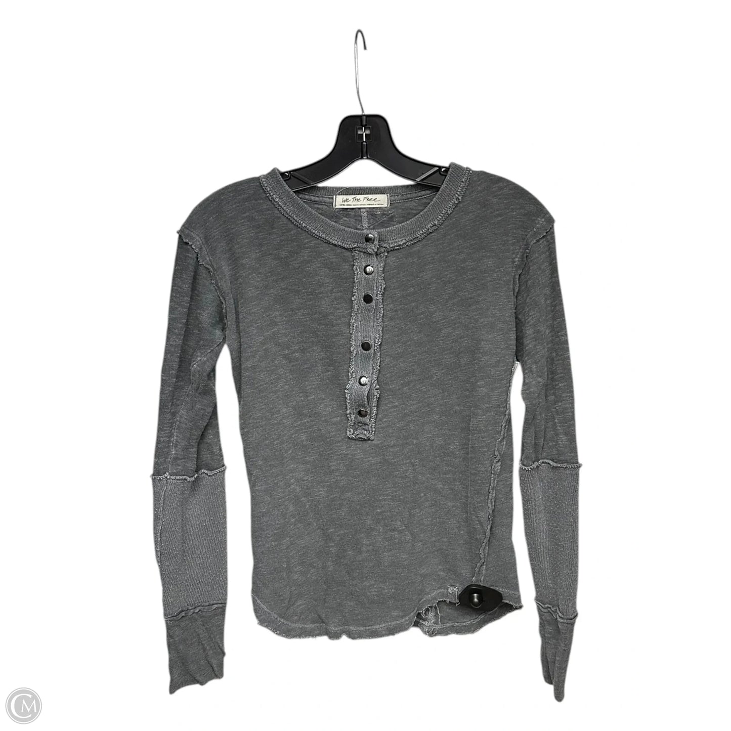 Top Long Sleeve By We The Free In Grey, Size: Xs