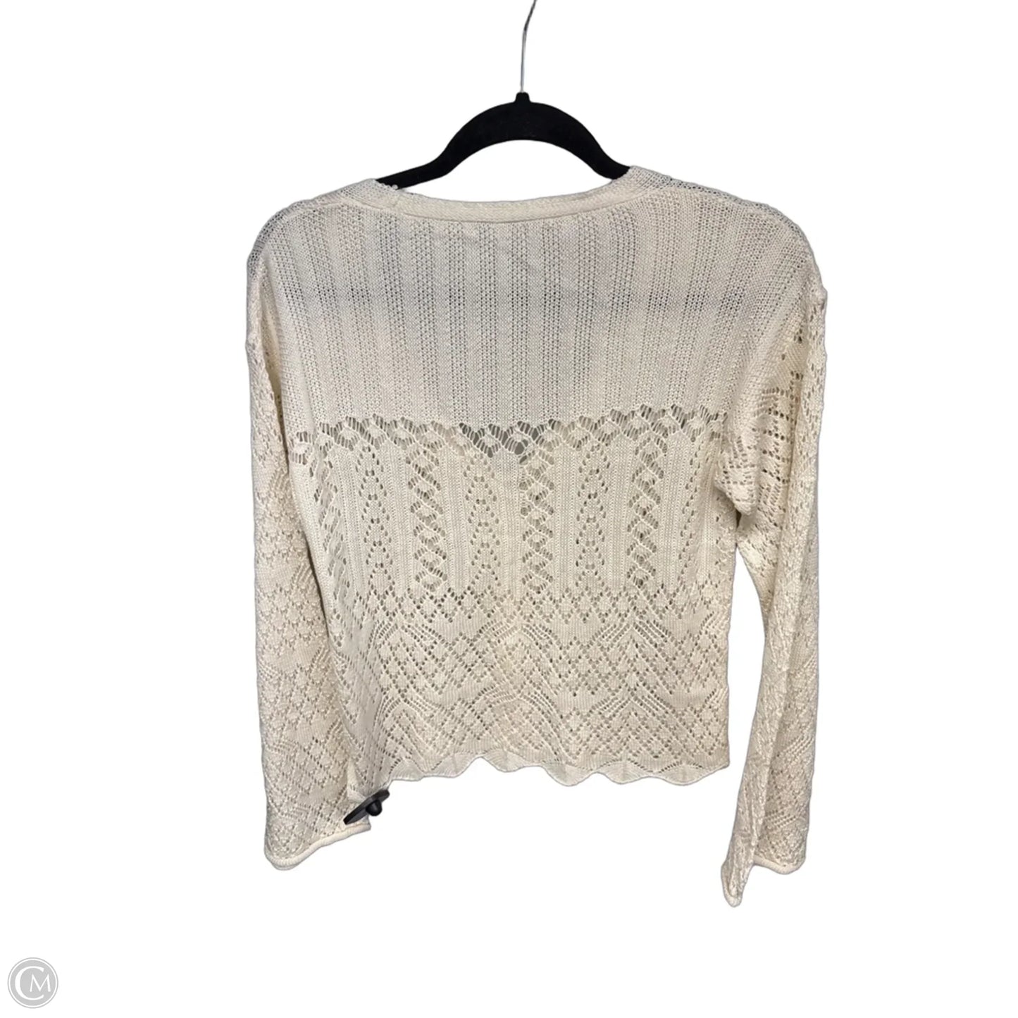 Cardigan By Clothes Mentor In Cream