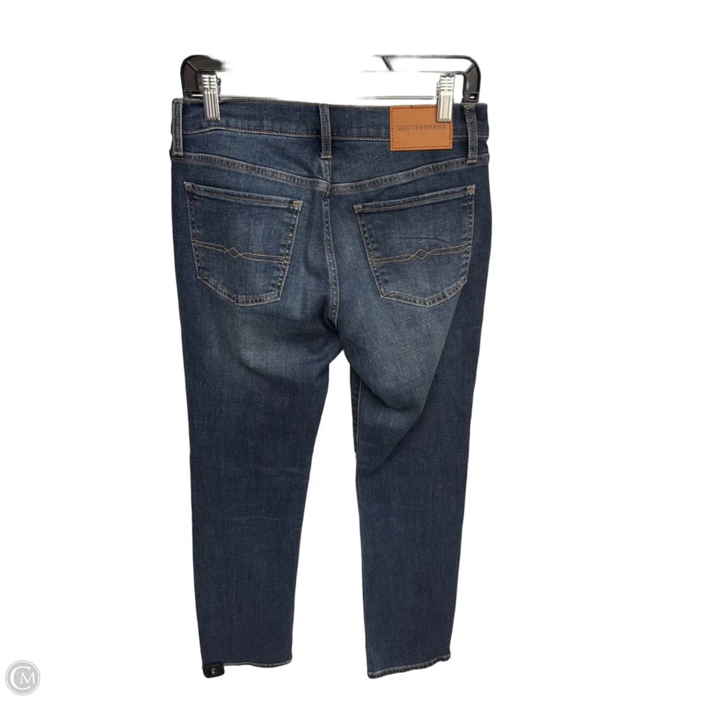 Jeans Straight By Lucky Brand In Blue Denim, Size: 8