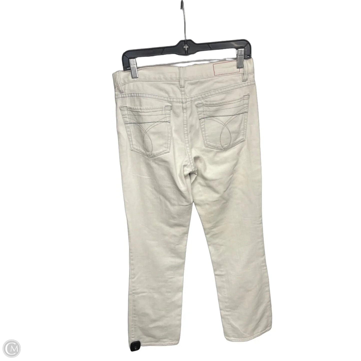Jeans Straight By Calvin Klein In Blue Denim, Size: 6