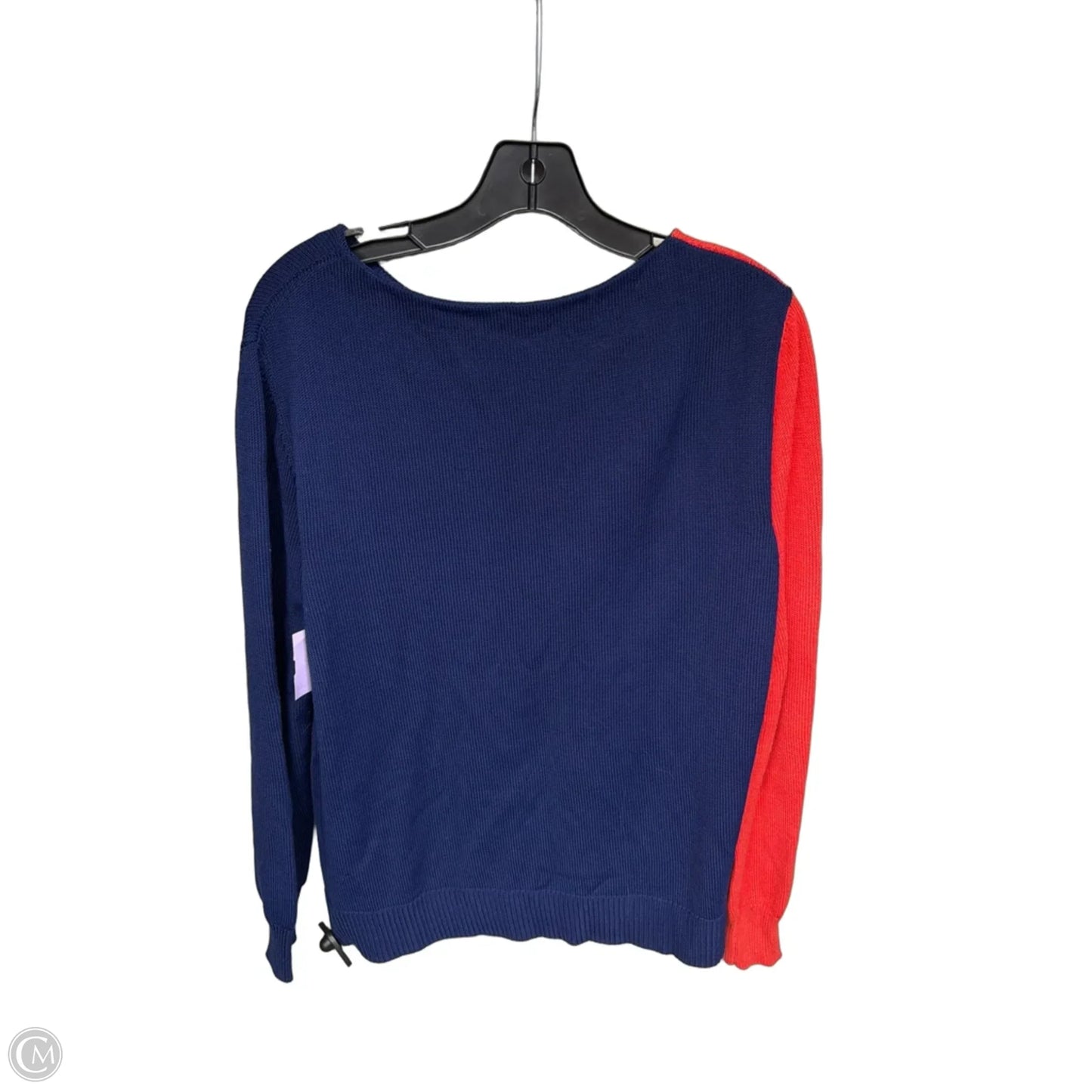 Sweater Designer By Tory Burch In Blue & Red, Size: M