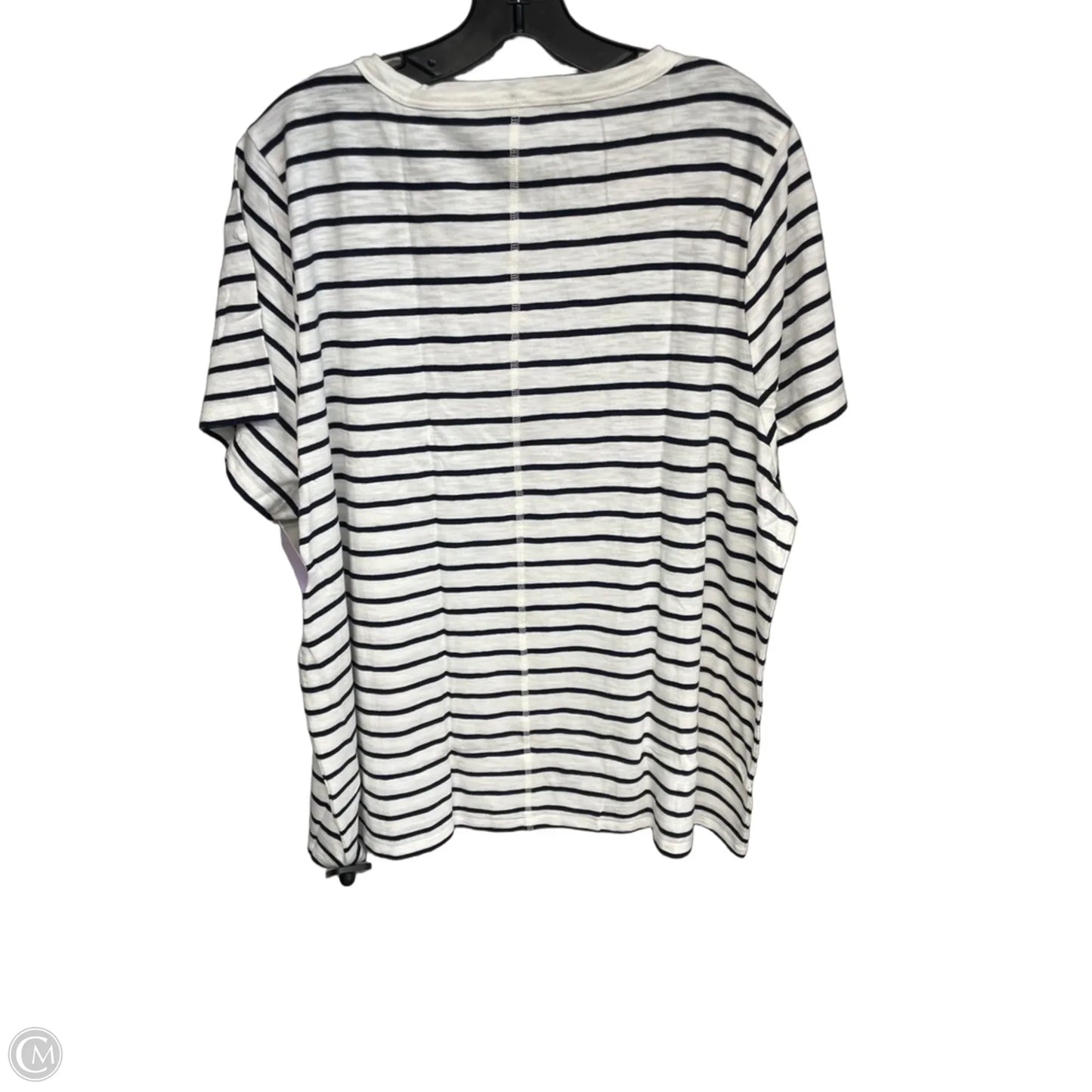 Top Short Sleeve By J. Crew In Striped Pattern, Size: 3x