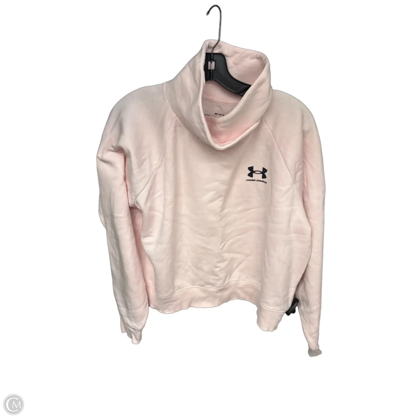 Athletic Sweatshirt Collar By Under Armour In Pink, Size: M