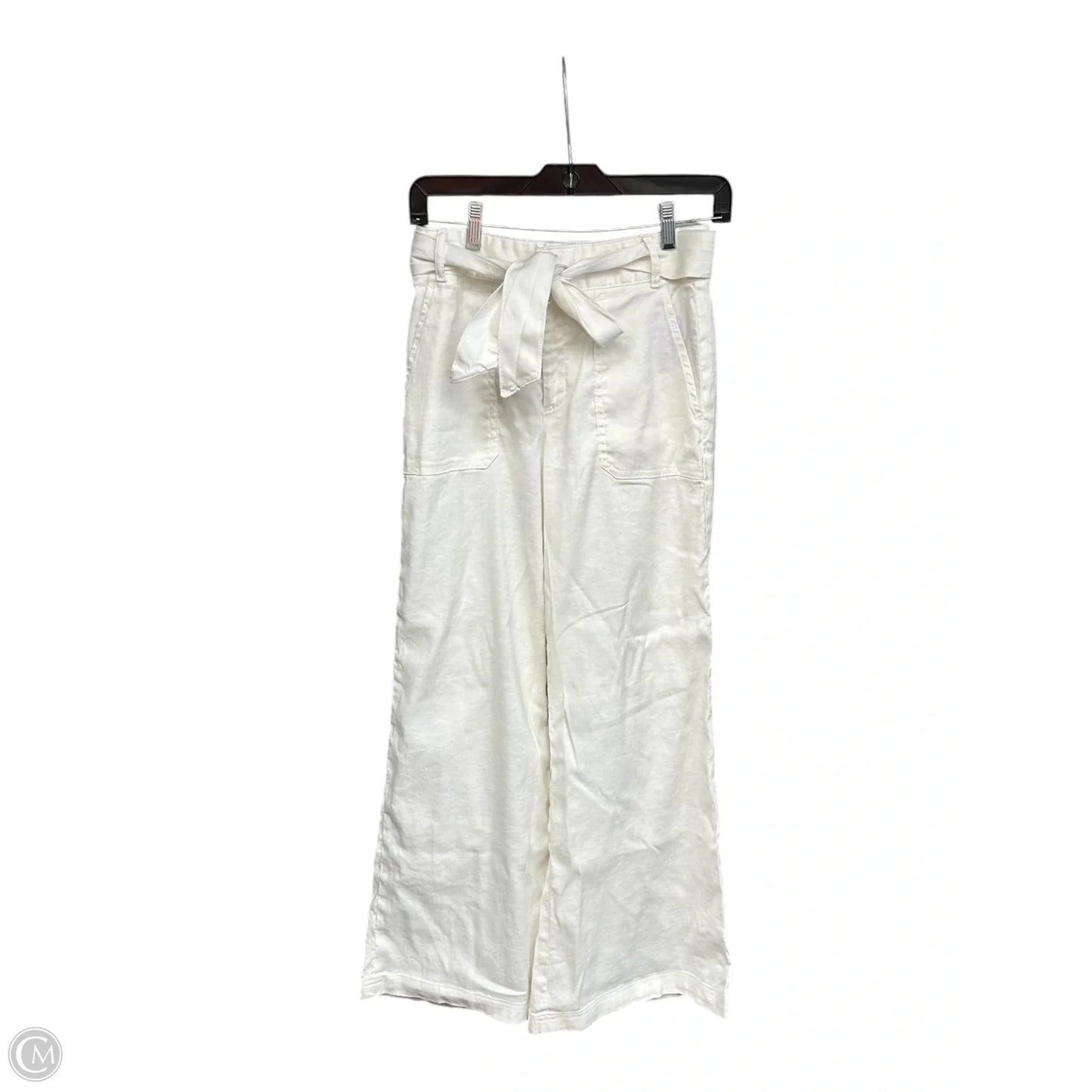 Pants Linen By Banana Republic In White, Size: 2p