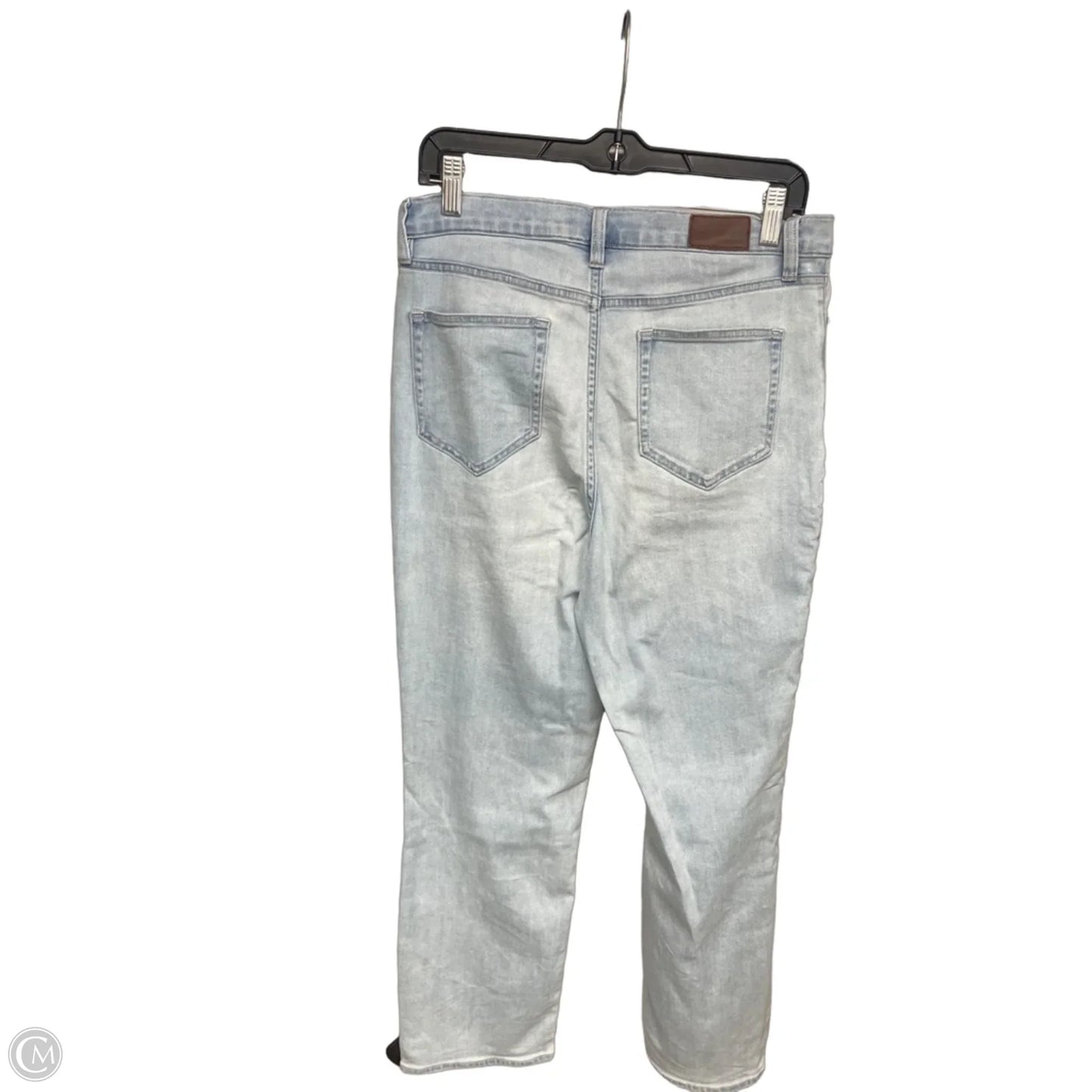 Jeans Straight By Lands End In Blue Denim, Size: 10