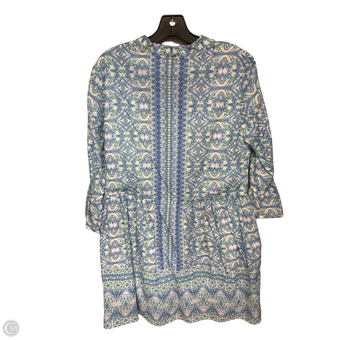 Dress Casual Midi By Jude Connally In Blue & White, Size: M
