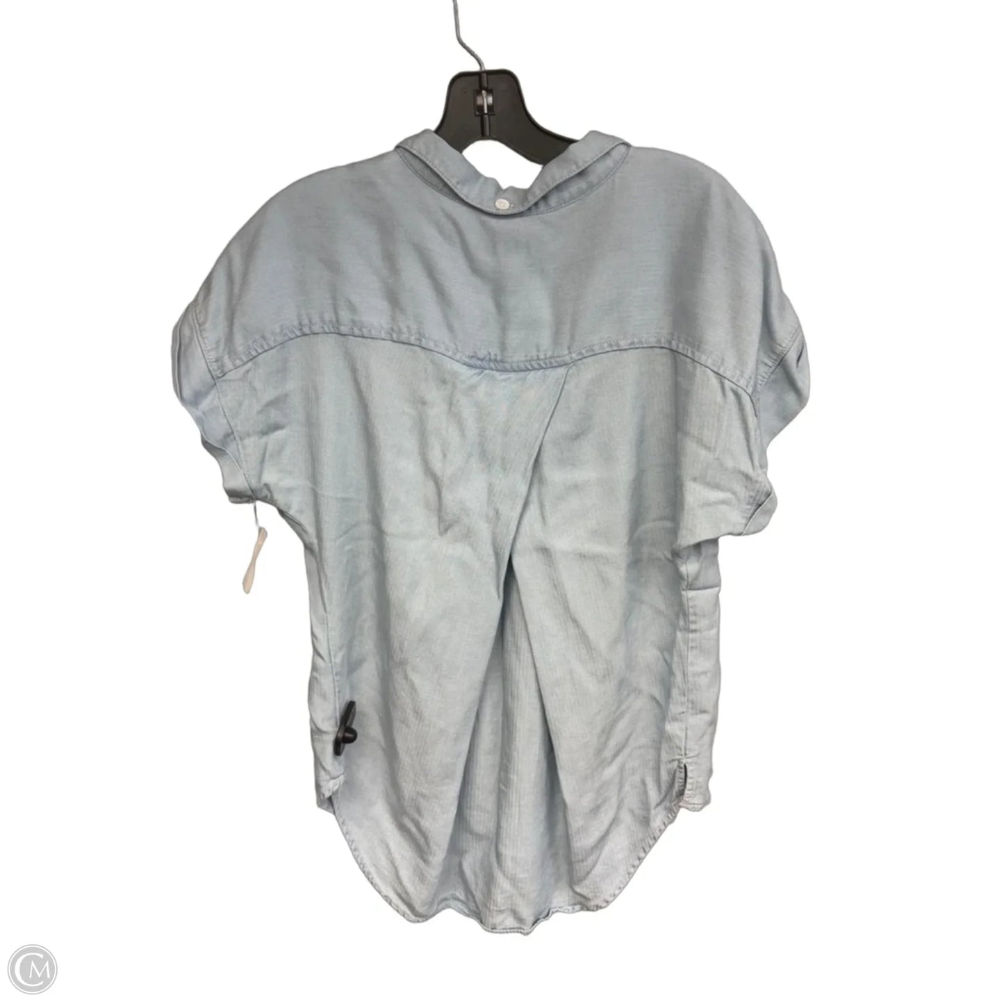 Top Short Sleeve By Harper In Blue, Size: S