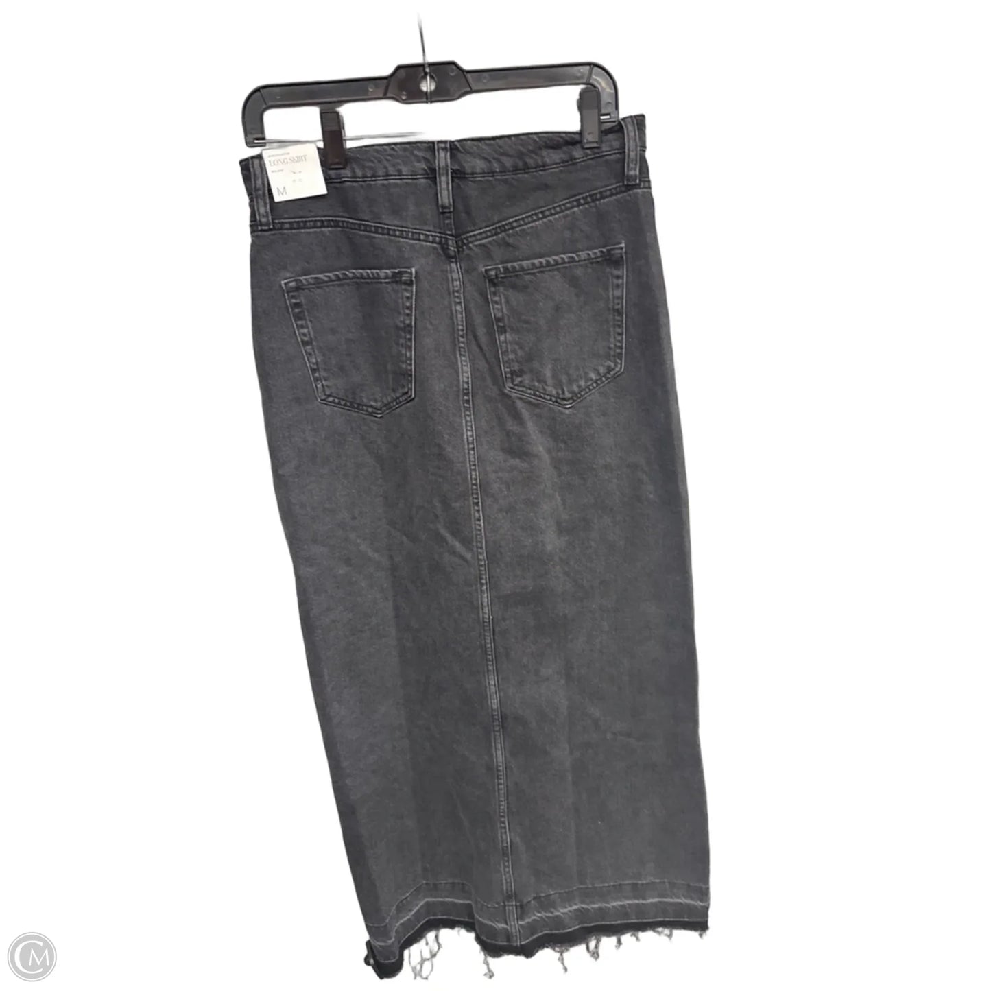 Skirt Maxi By Mng In Grey Denim, Size: M