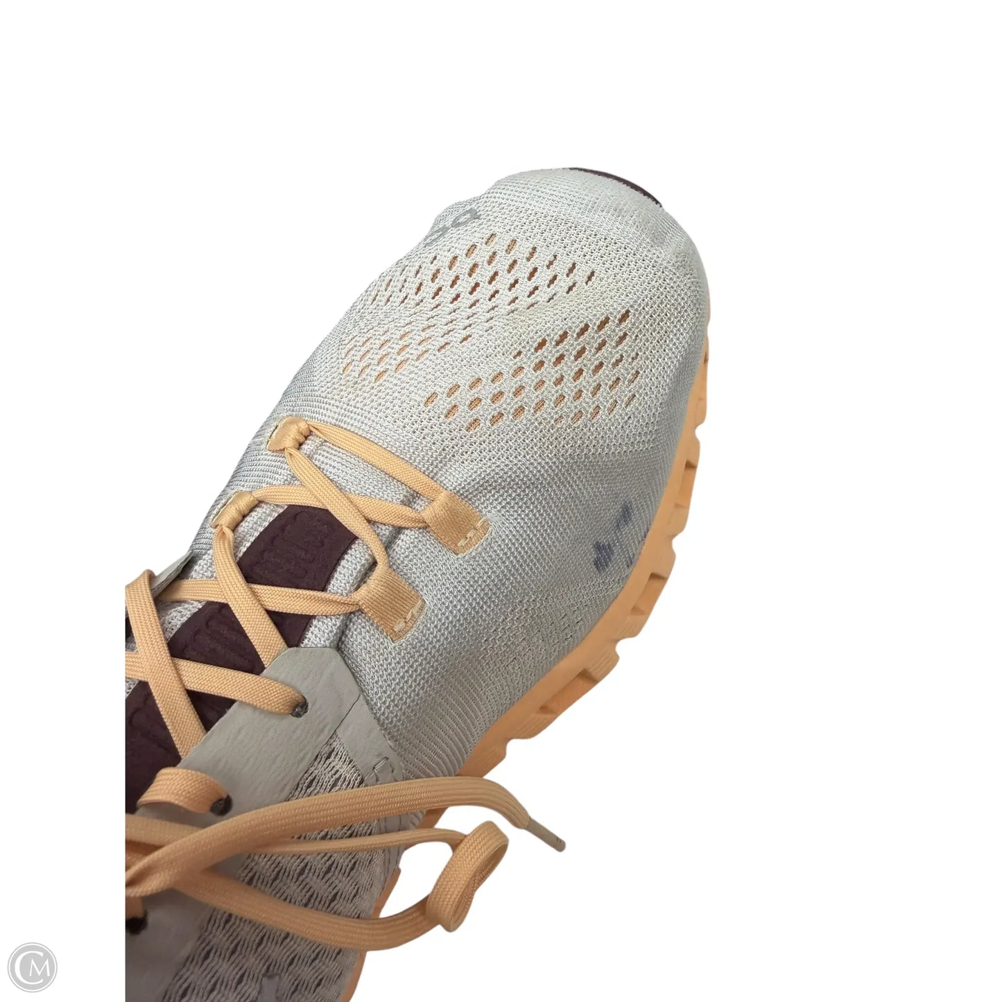 Shoes Athletic By On In Grey & Orange, Size: 10