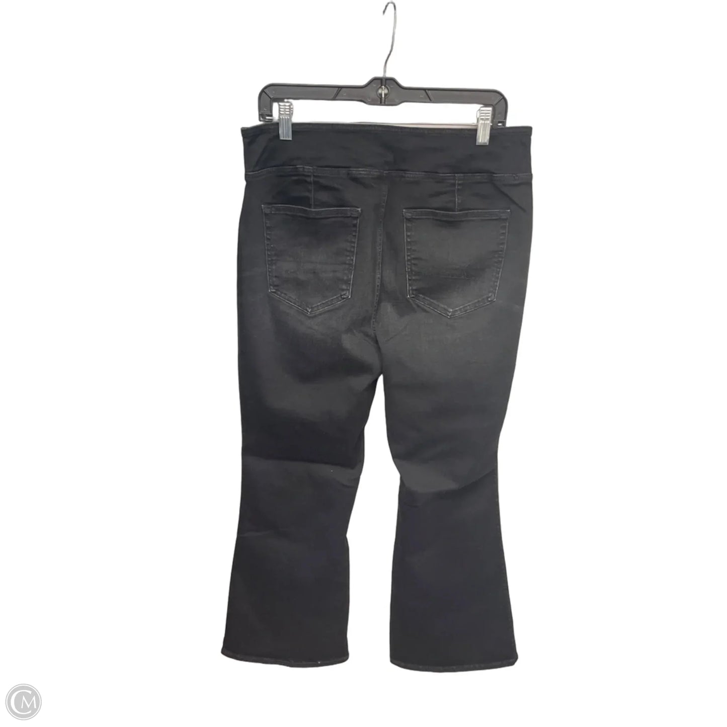 Jeans Flared By American Eagle In Black Denim, Size: Xl