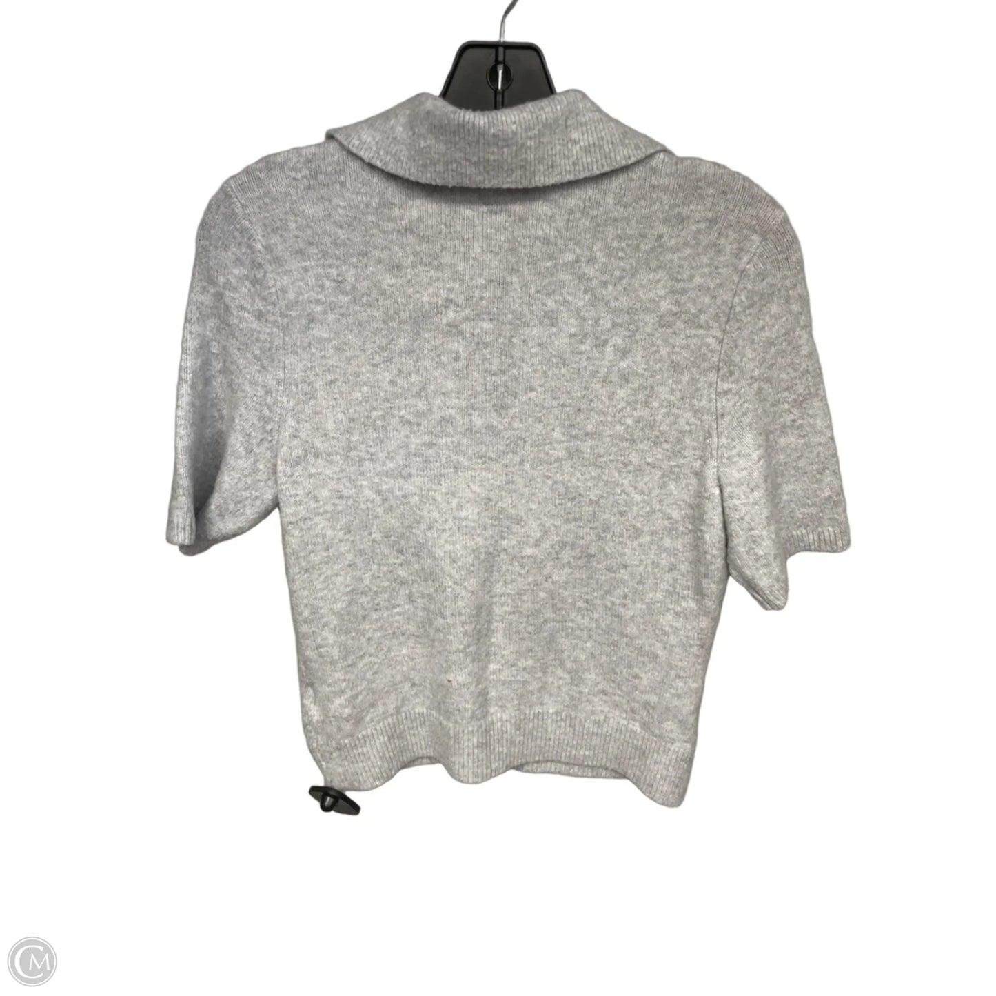 Top Short Sleeve By Abercrombie And Fitch In Grey, Size: M