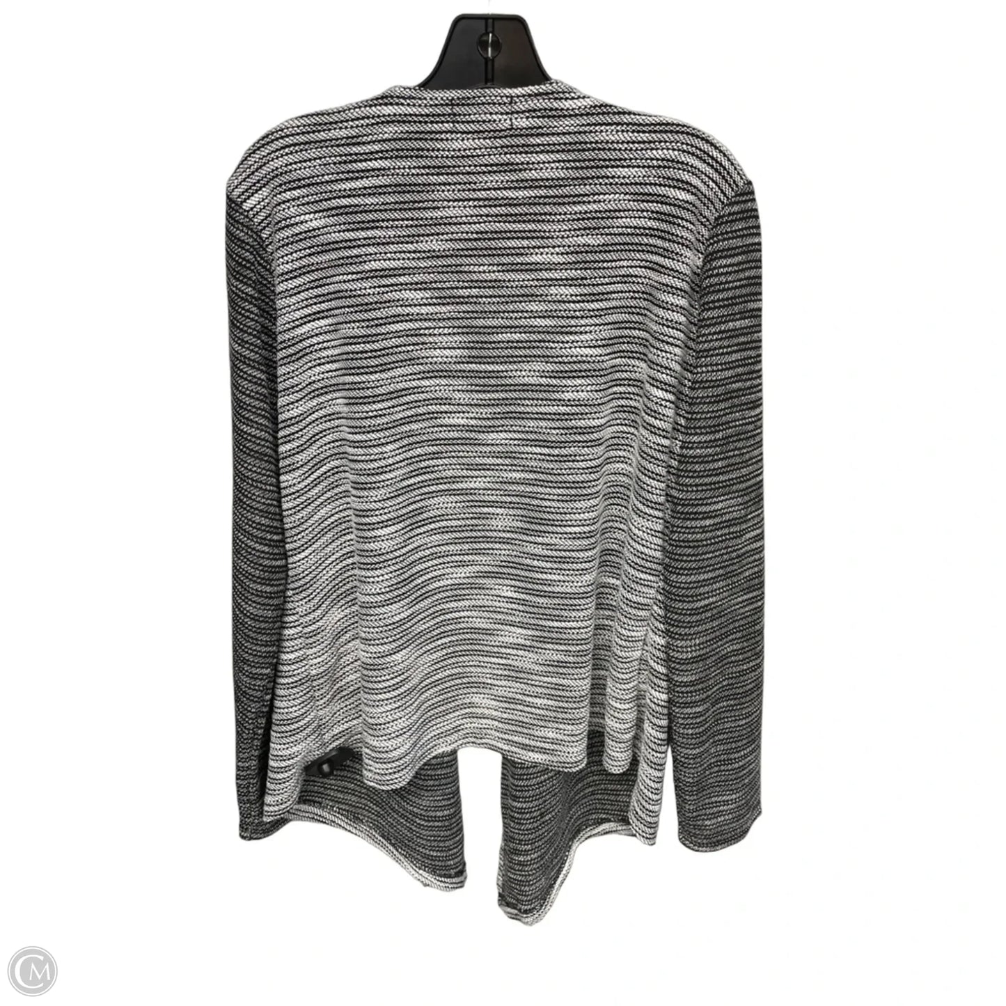 Cardigan By Clothes Mentor In Black & White, Size: Xl