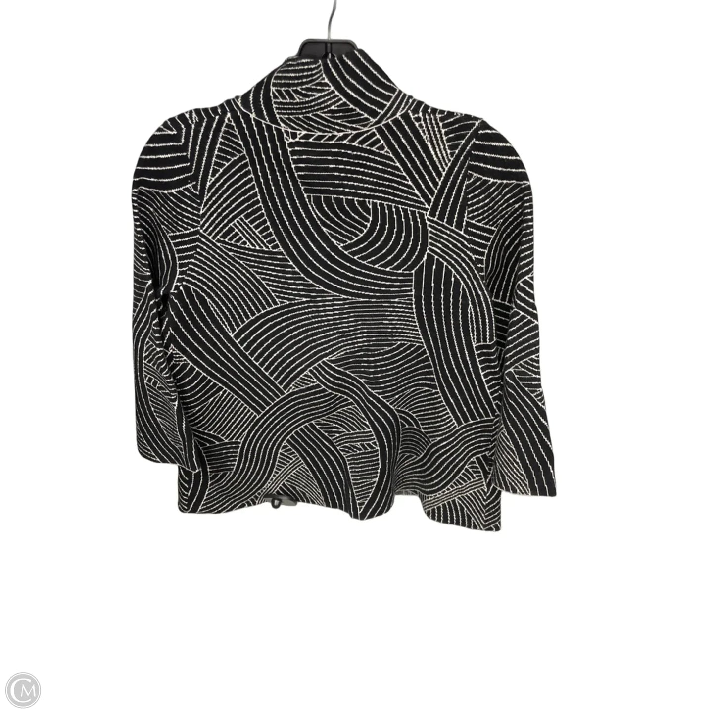 Sweater By Anthropologie In Black & White, Size: Xs