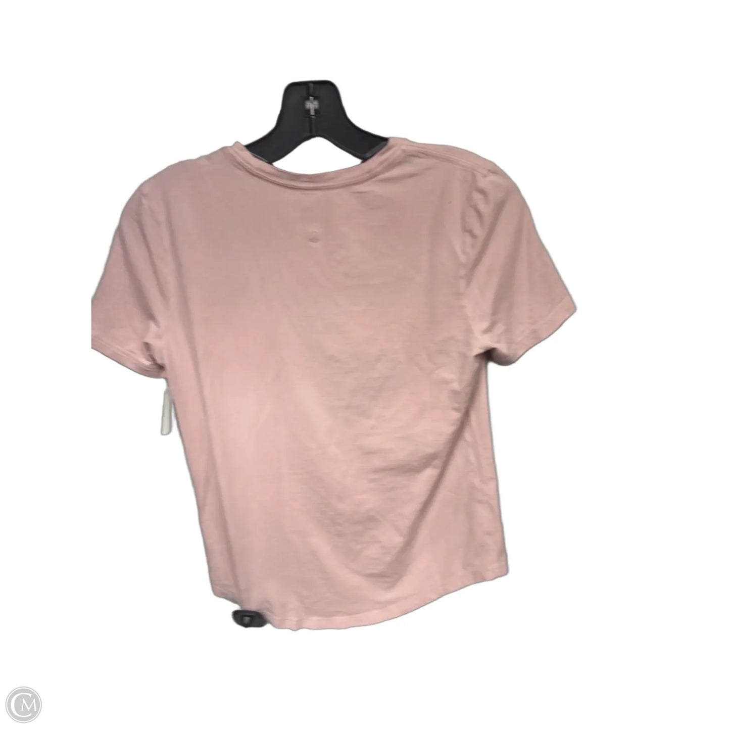 Athletic Top Short Sleeve By Lululemon In Pink, Size: S