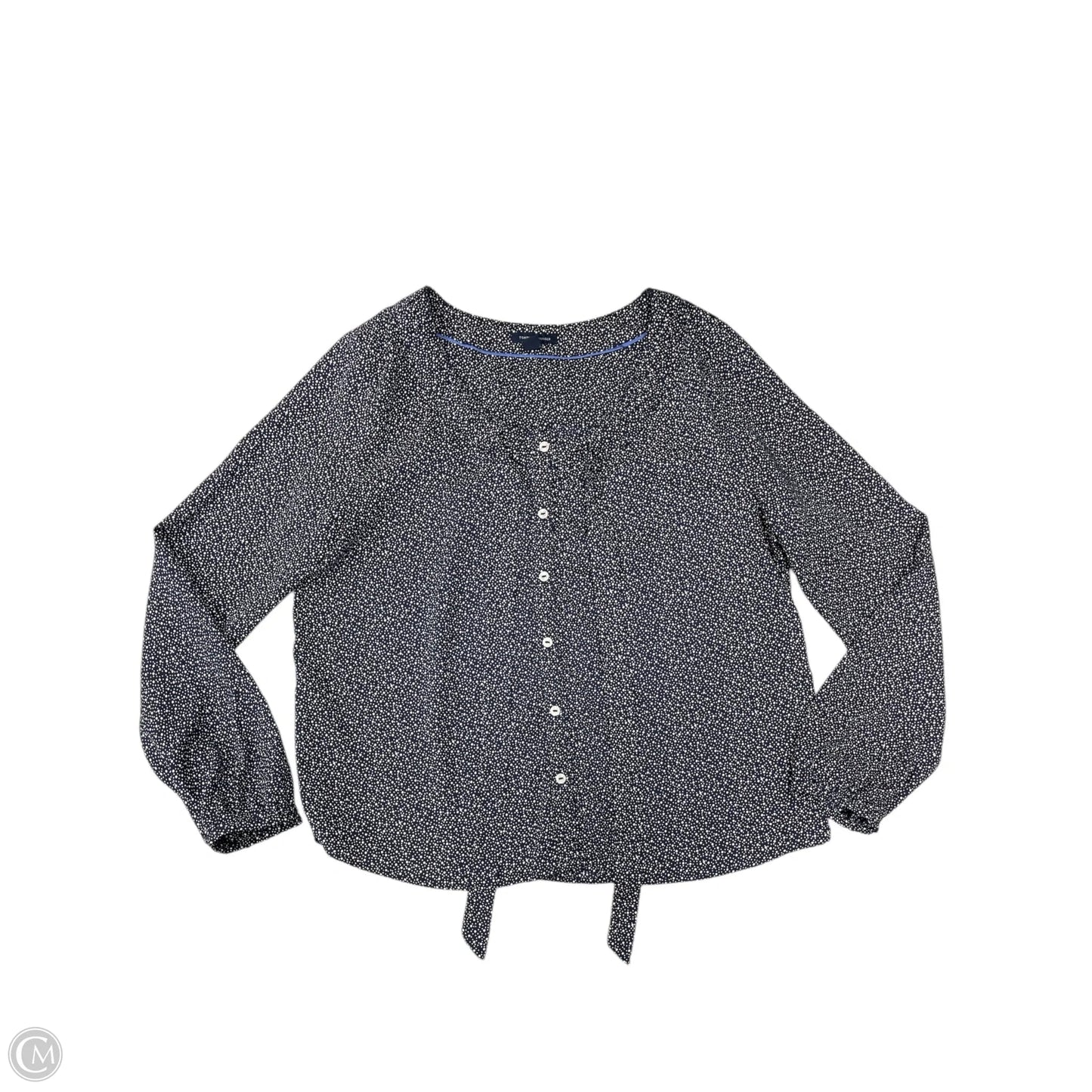 Top Long Sleeve By Tommy Hilfiger In Blue, Size: L